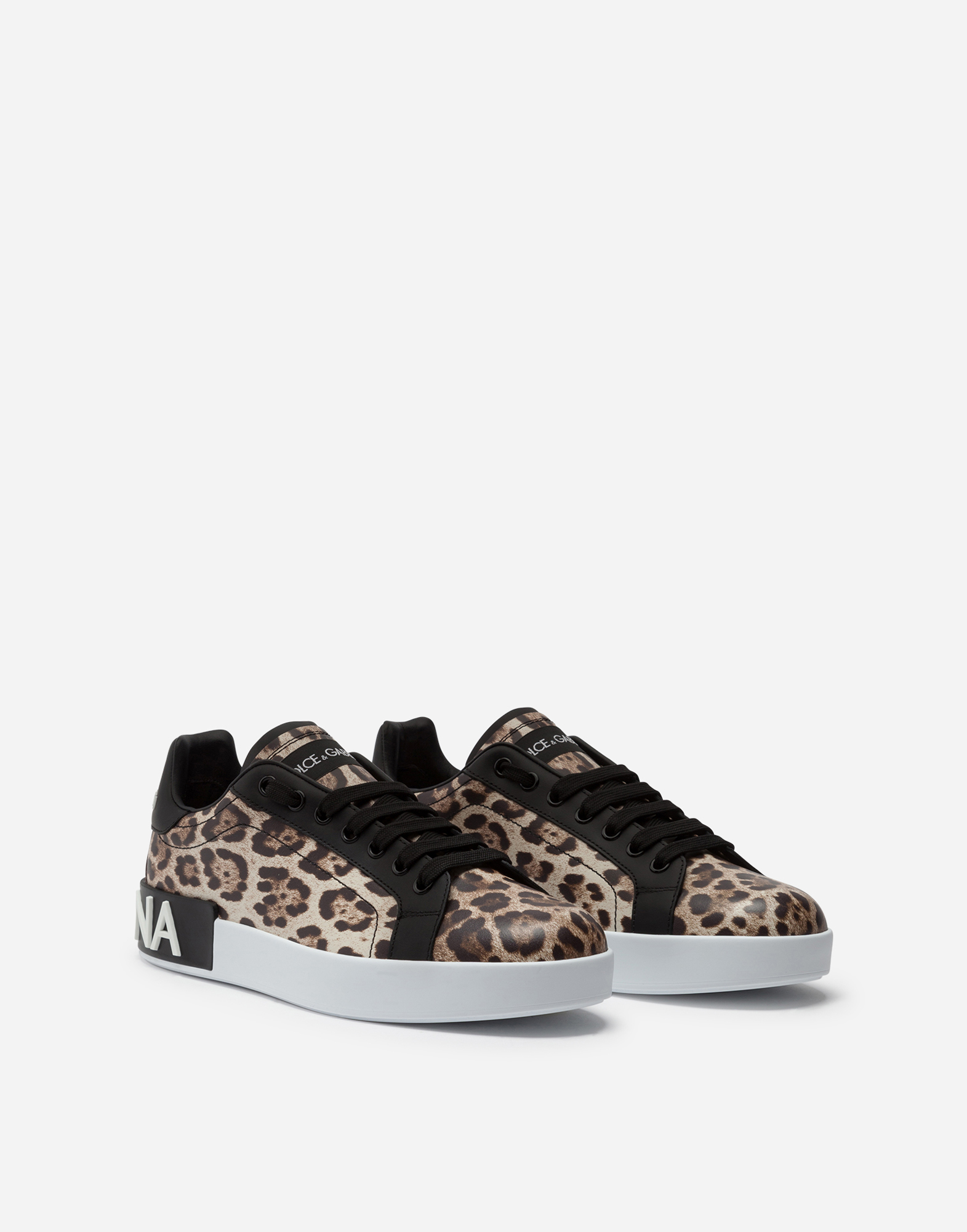 dolce & gabbana leopard sneakers