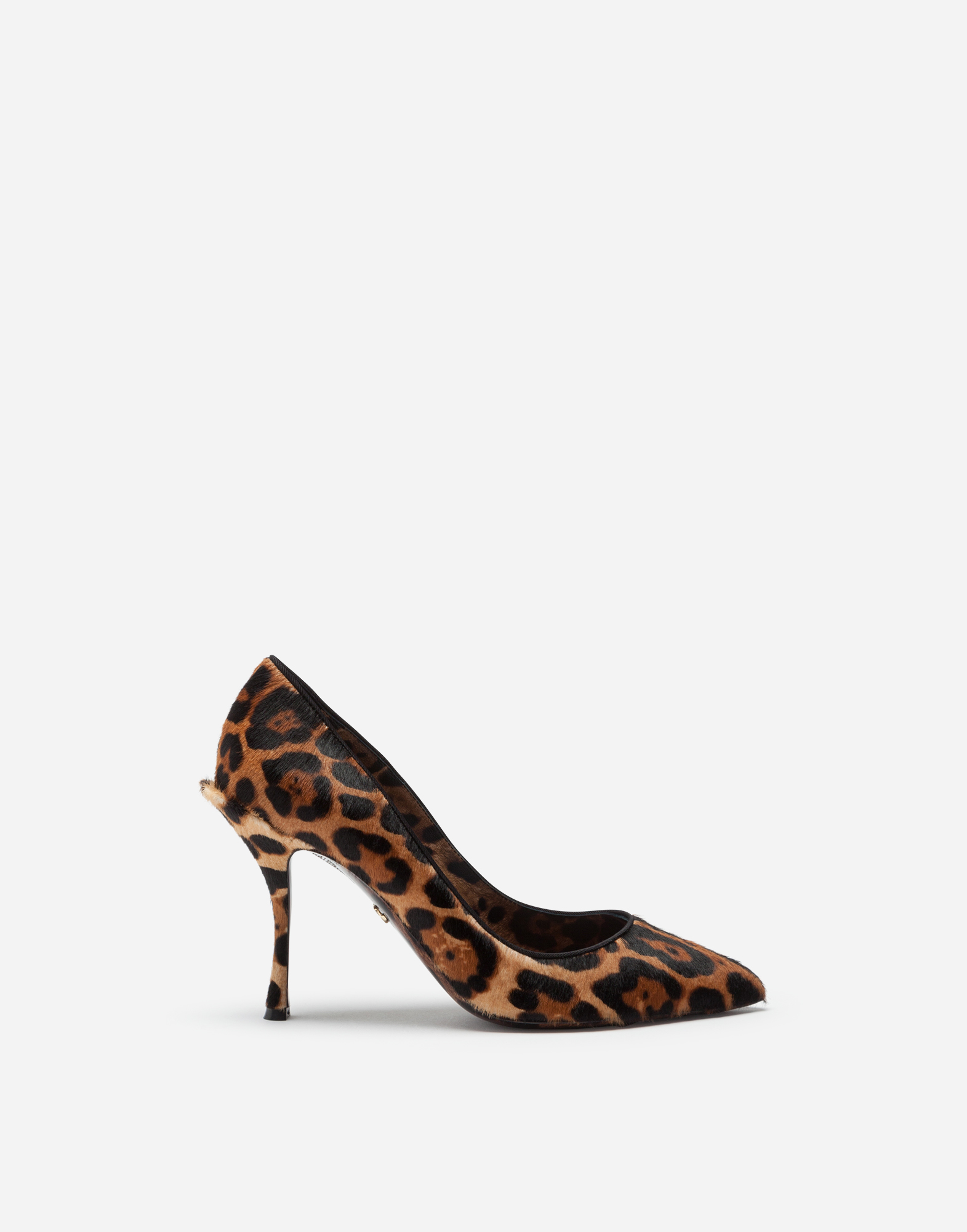 leopard print pony hair shoes