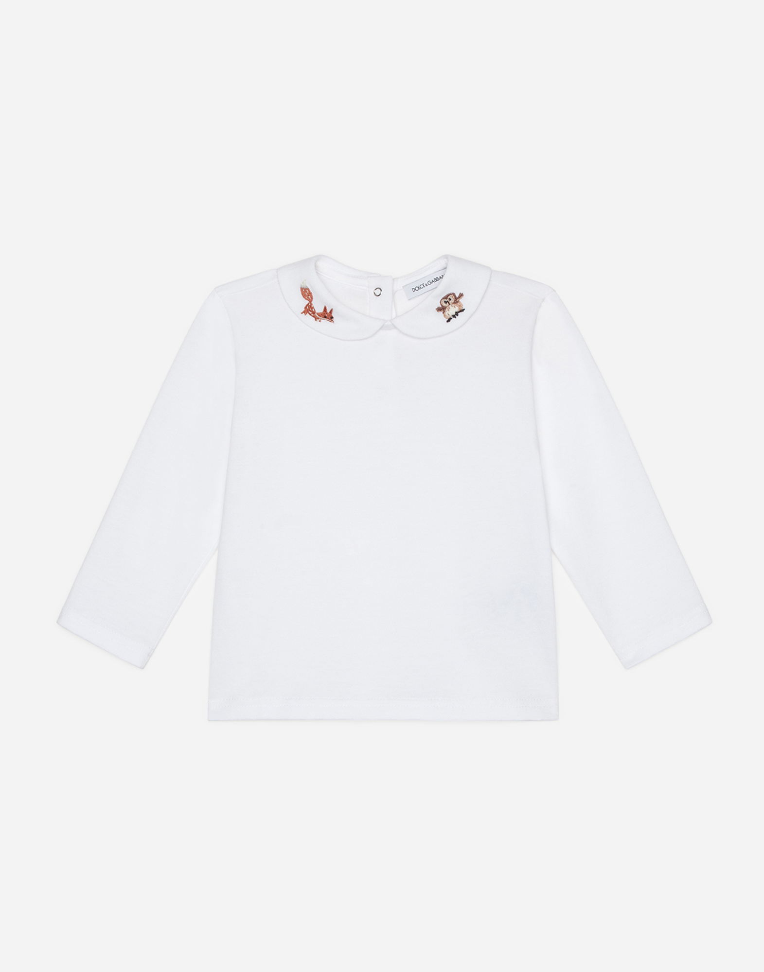 Dolce & Gabbana Babies' Long-sleeved T-shirt With Embroidery