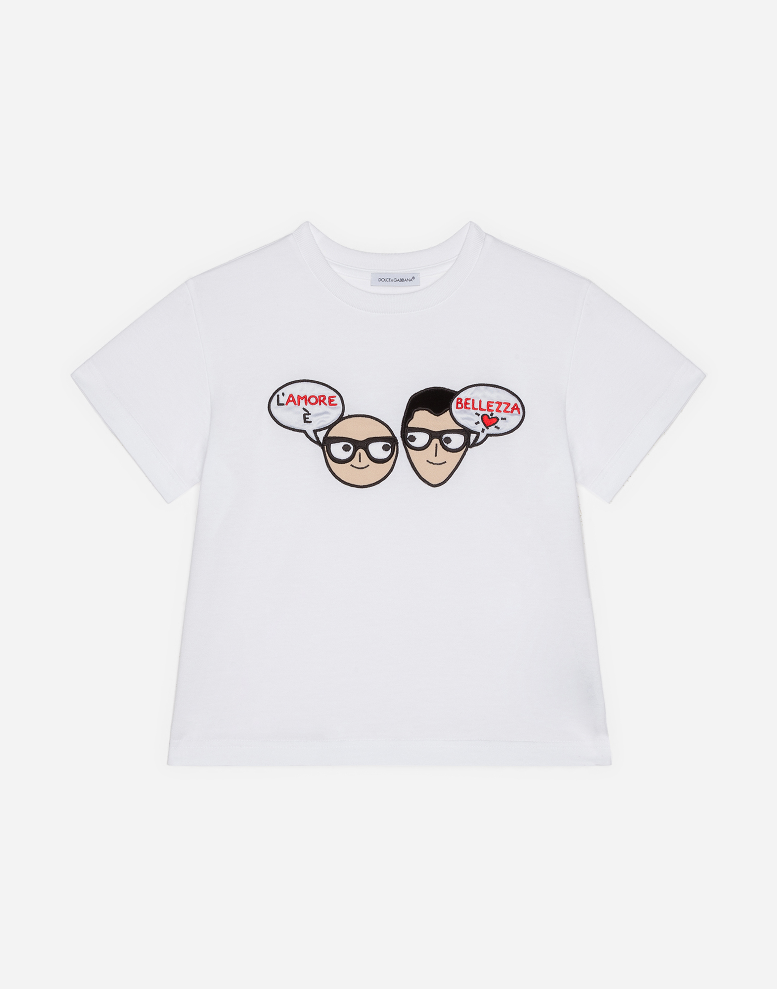 Dolce & Gabbana Kids' Jersey T-shirt With Dg Family Amore