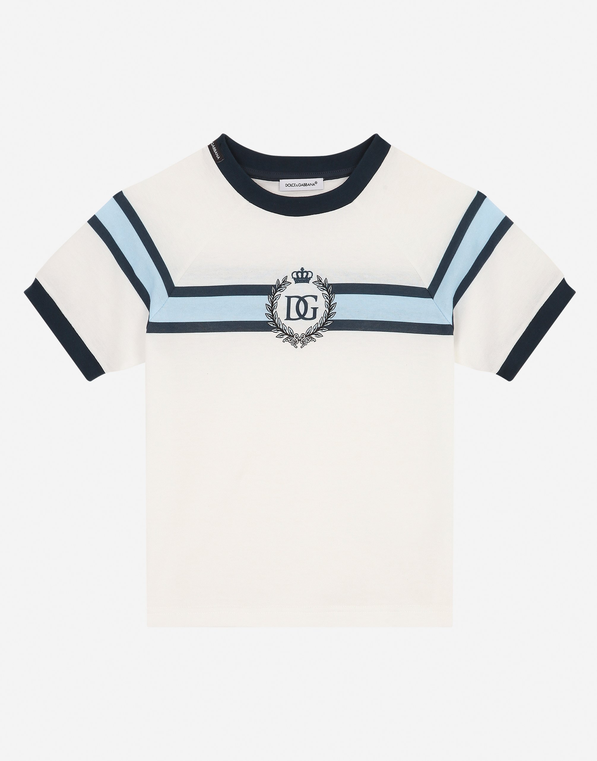 Dolce & Gabbana Kids' Jersey T-shirt With Dg Print