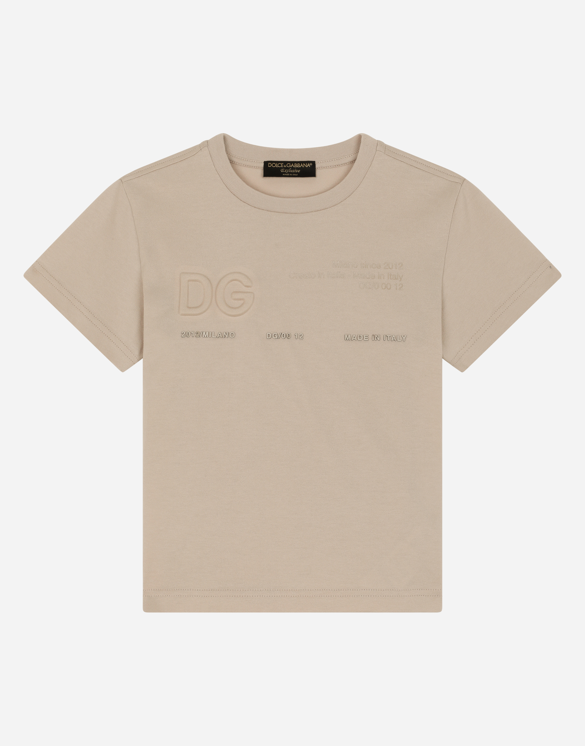 Dolce & Gabbana Kids' Jersey T-shirt With Dg Embroidery