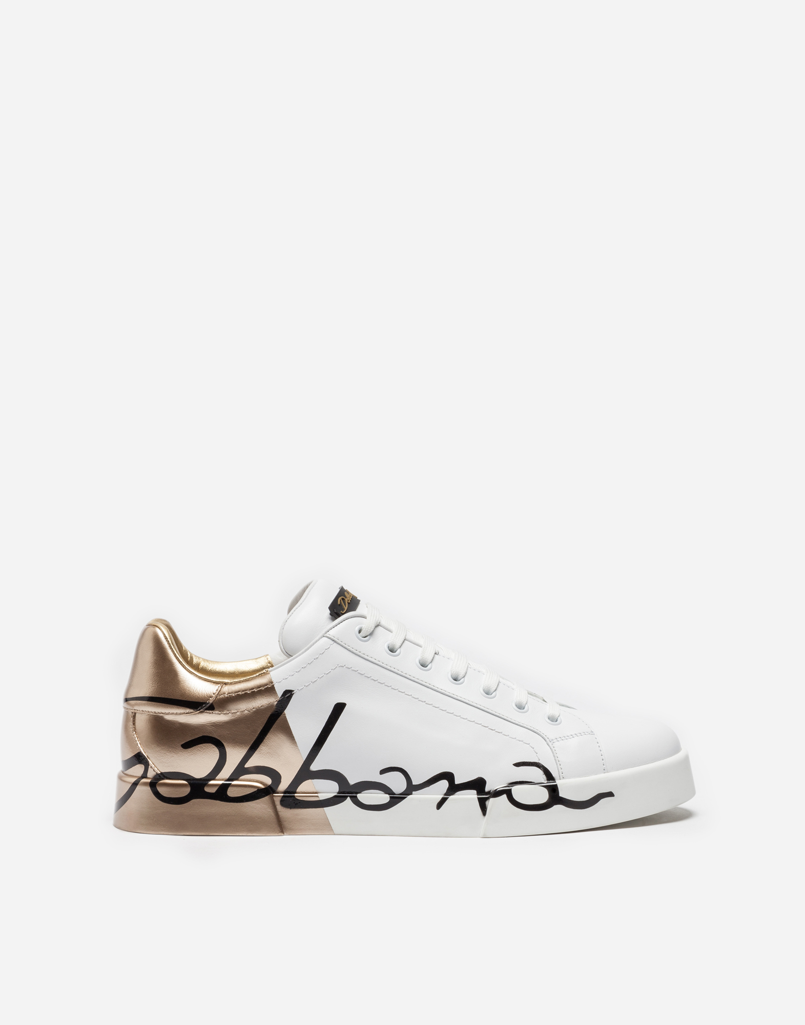 Portofino Sneakers In Leather And Patent - Men | Dolce&Gabbana