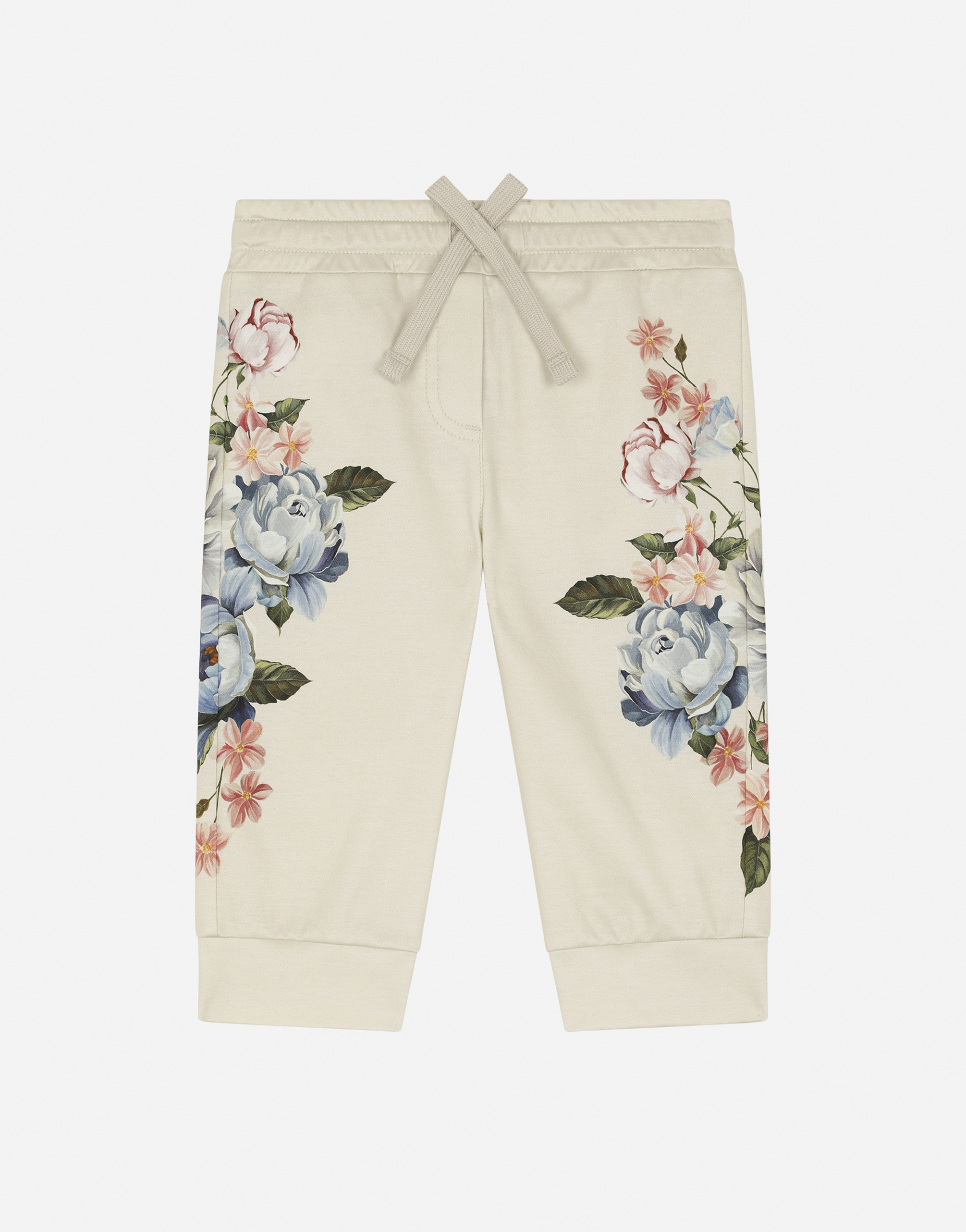 DOLCE & GABBANA Interlock jogging pants with magnolia print
