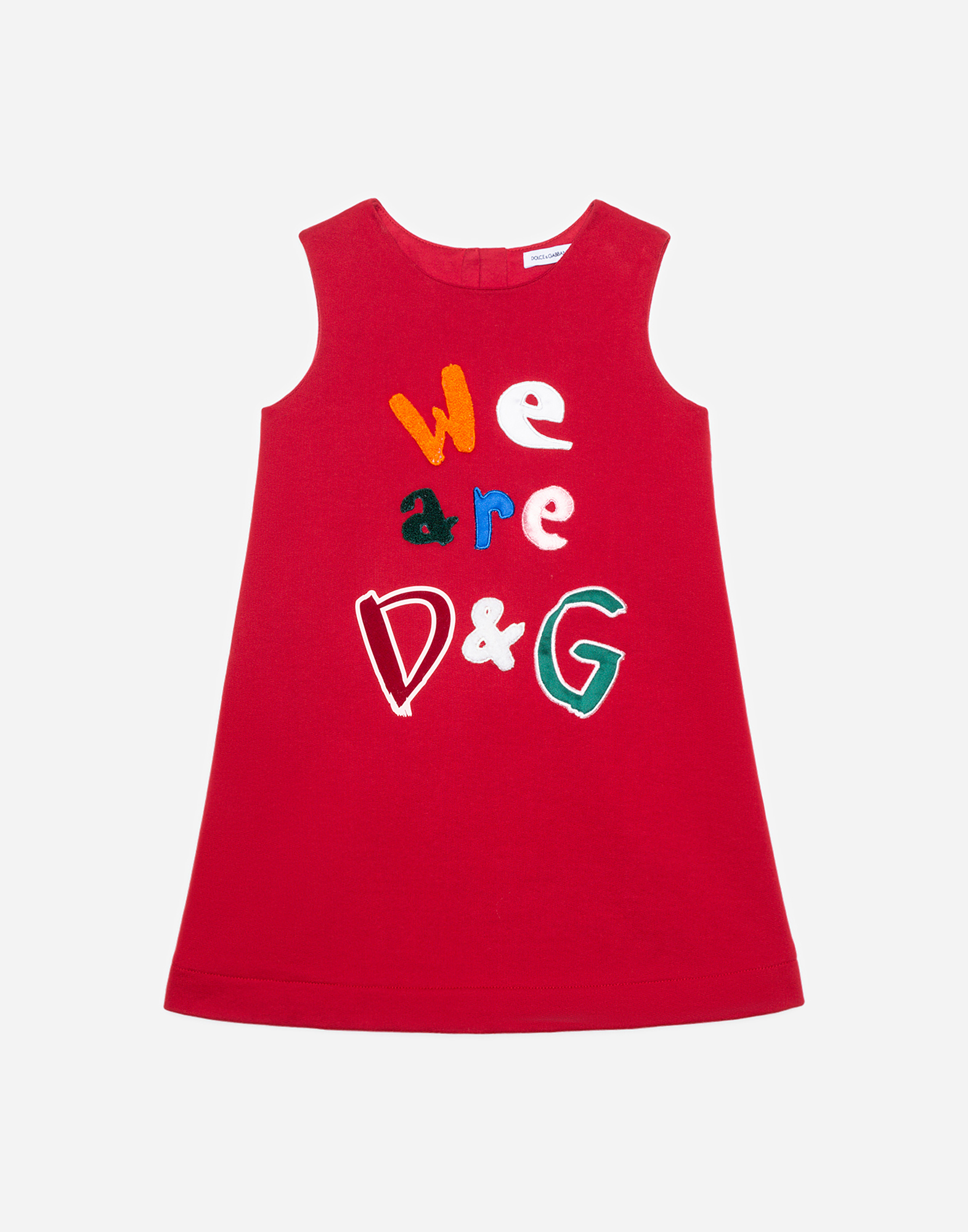 DOLCE & GABBANA Jersey dress with we are D&G print