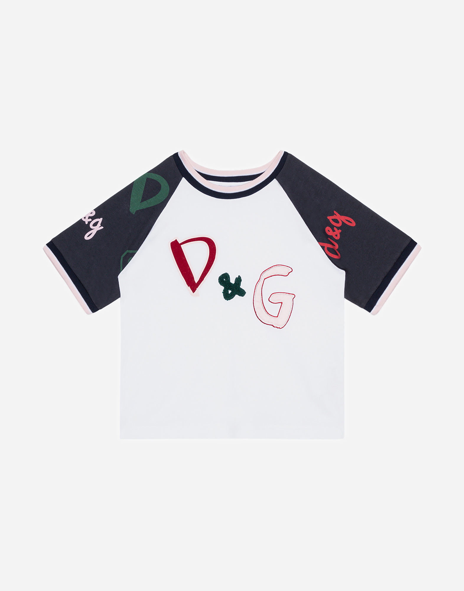 Dolce & Gabbana Kids' Jersey T-shirt With Patch Embellishment