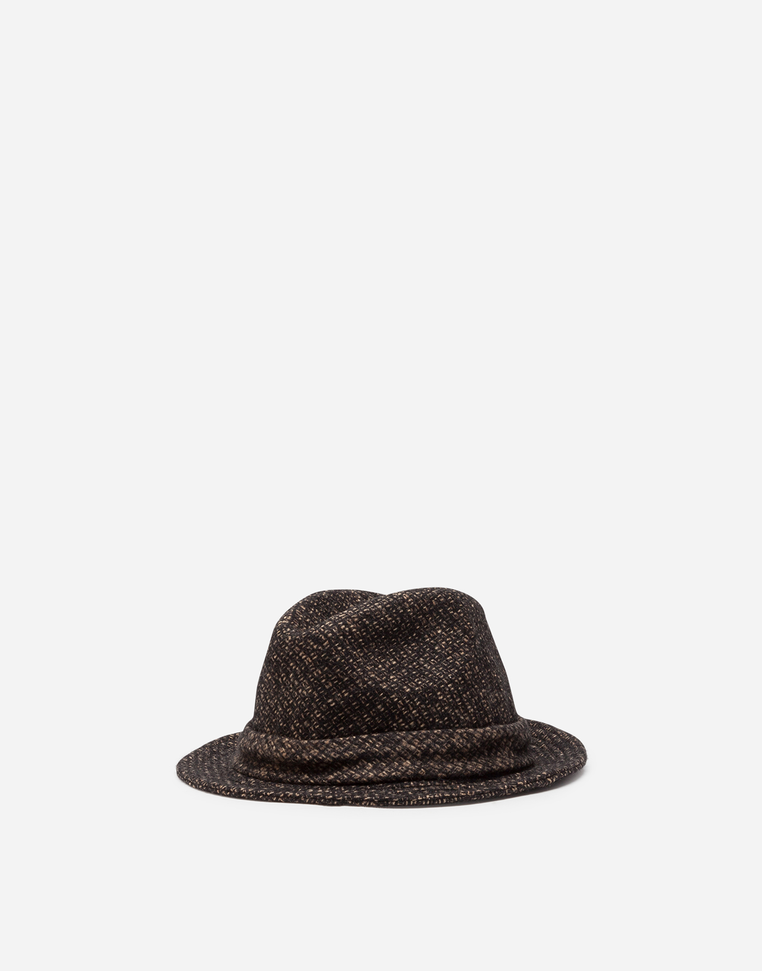 Dolce & Gabbana Fedora Hat In Micro Tweed