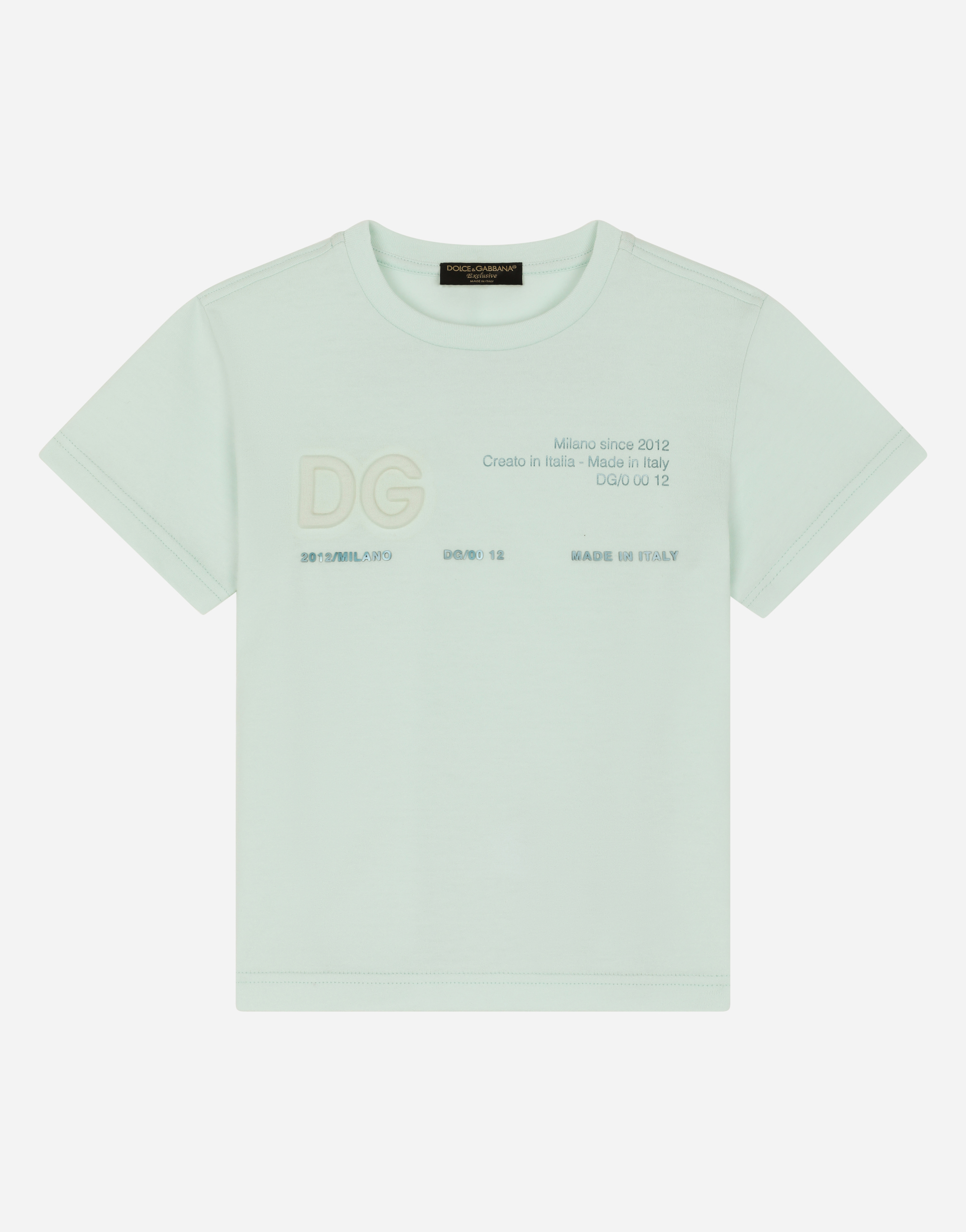 Dolce & Gabbana Kids' Jersey T-shirt With Dg Embroidery