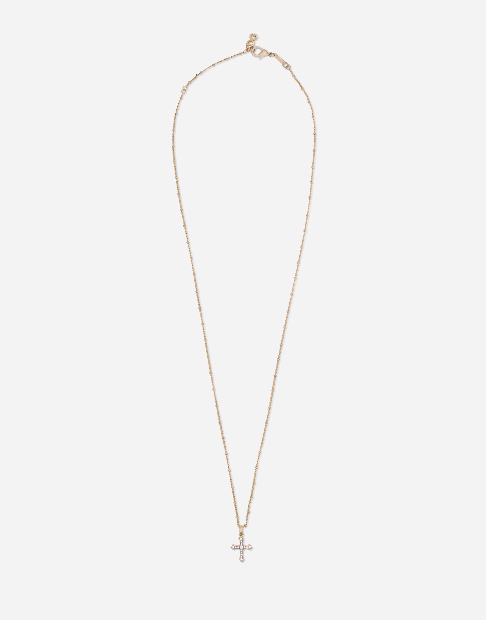 Men's Collection in Gold | Cross necklace | Dolce&Gabbana