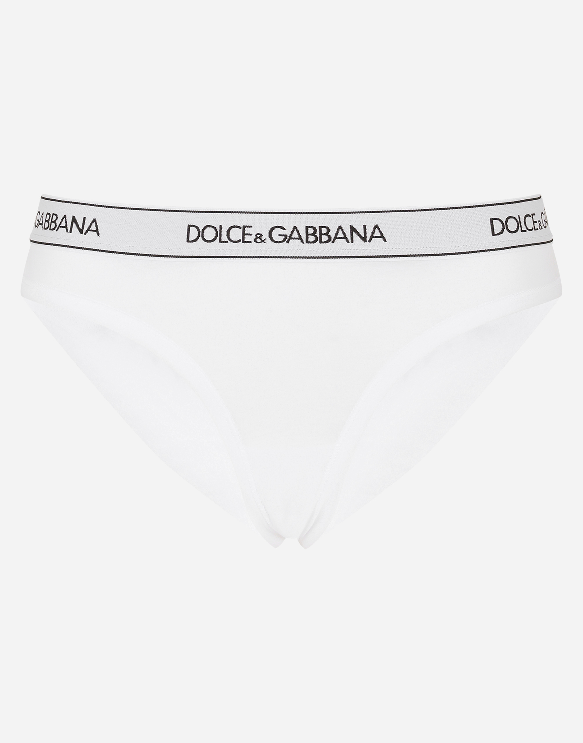 DOLCE & GABBANA JERSEY BRIEFS WITH BRANDED BAND