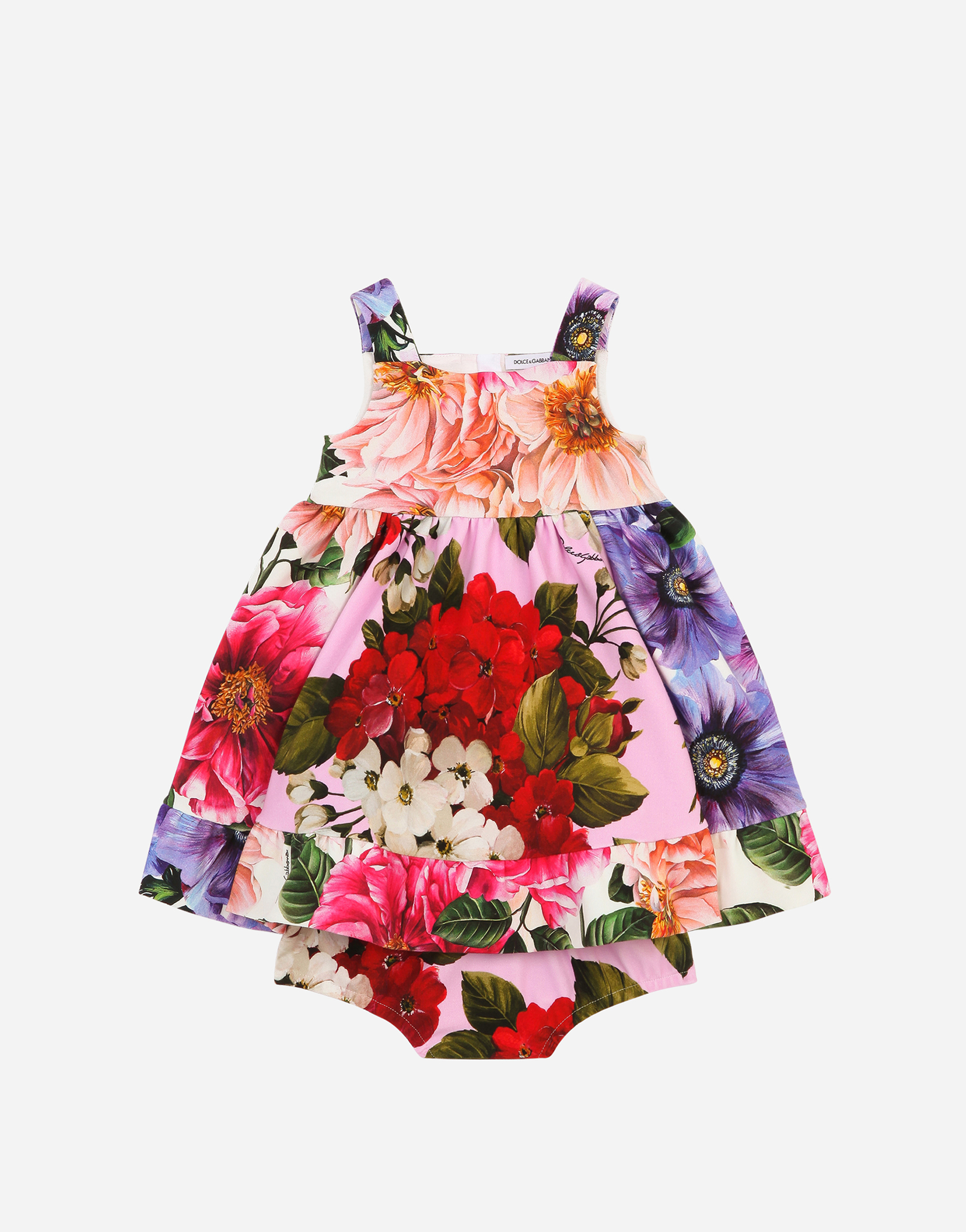 DOLCE & GABBANA Floral-print interlock dress