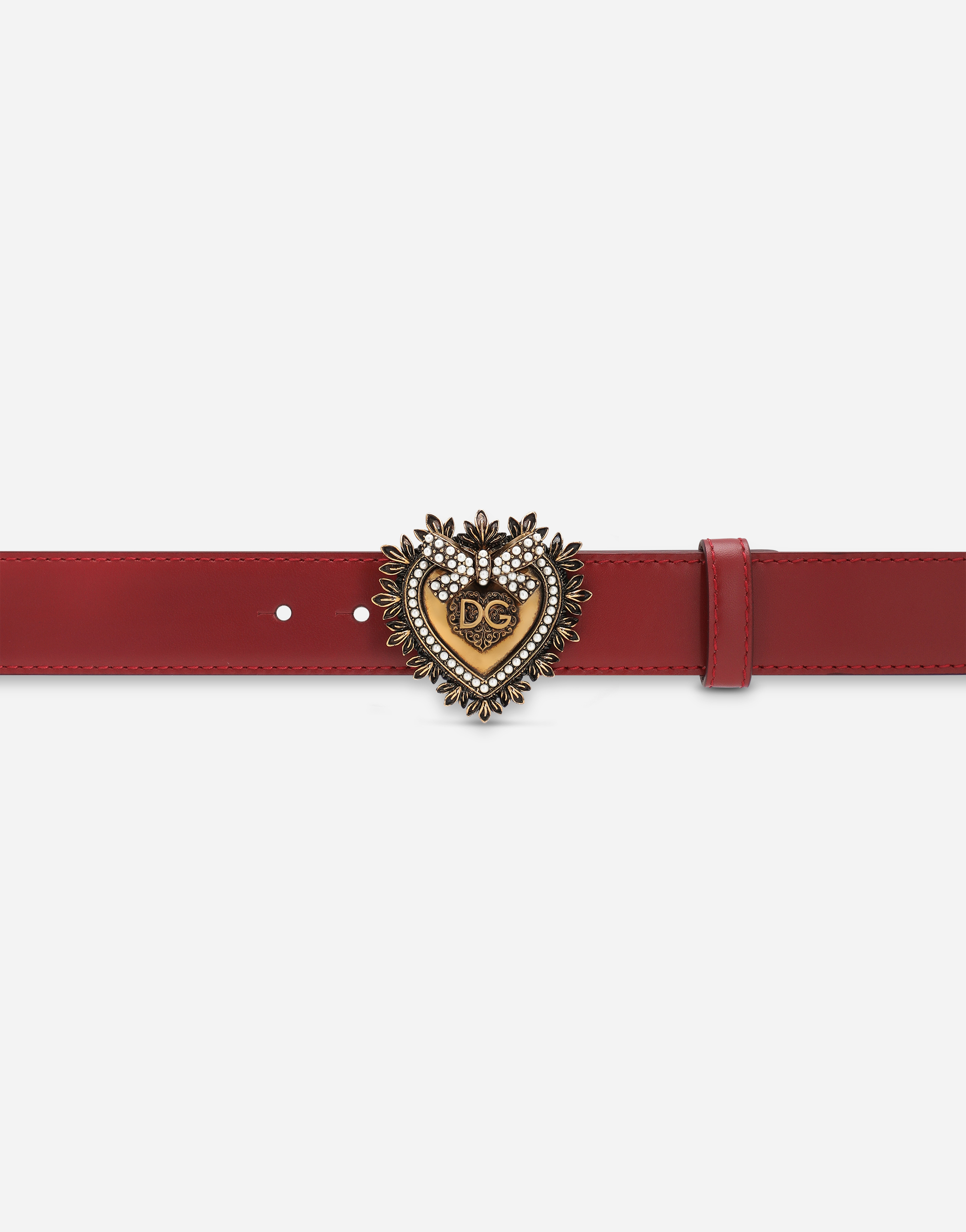 dolce and gabbana red belt