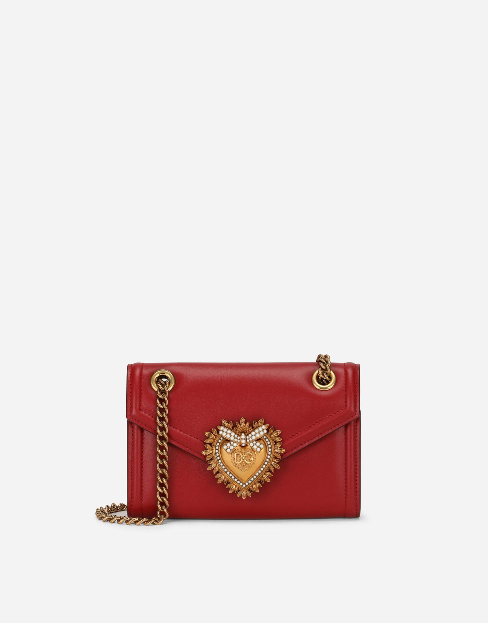 Calfskin Devotion mini bag in Red
