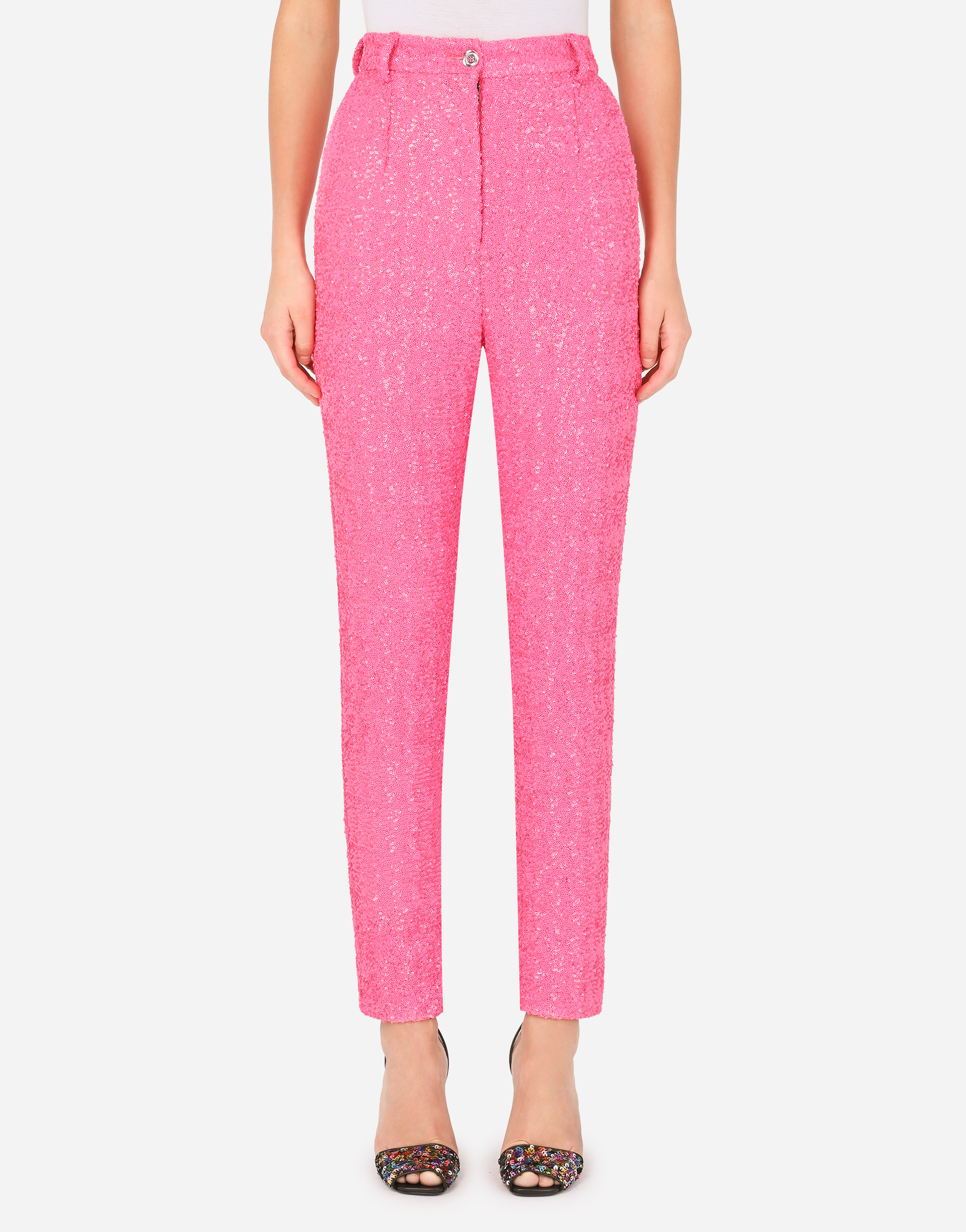 Sequined pants in Pink
