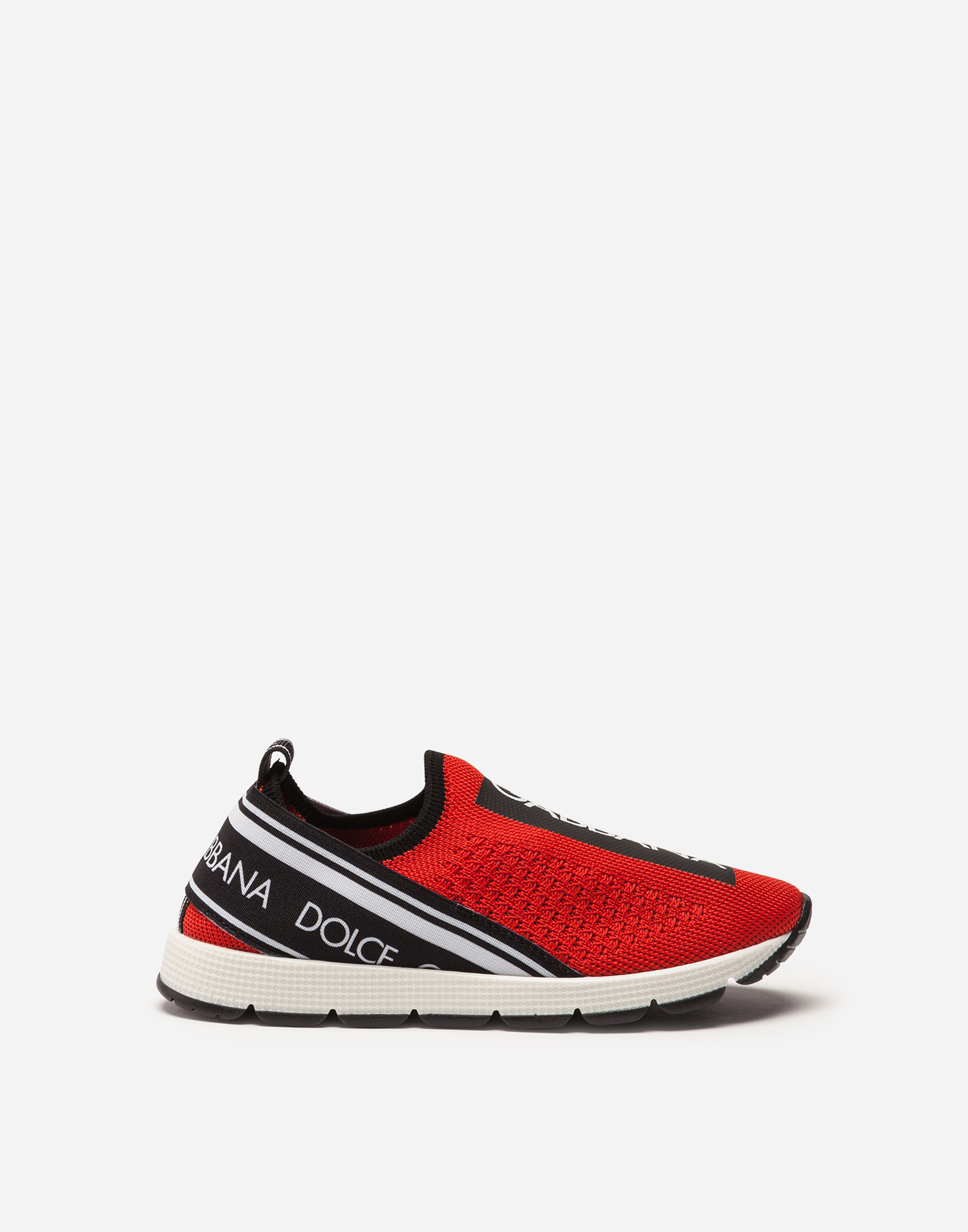 Sorrento slip-on sneakers with logo tape in Red
