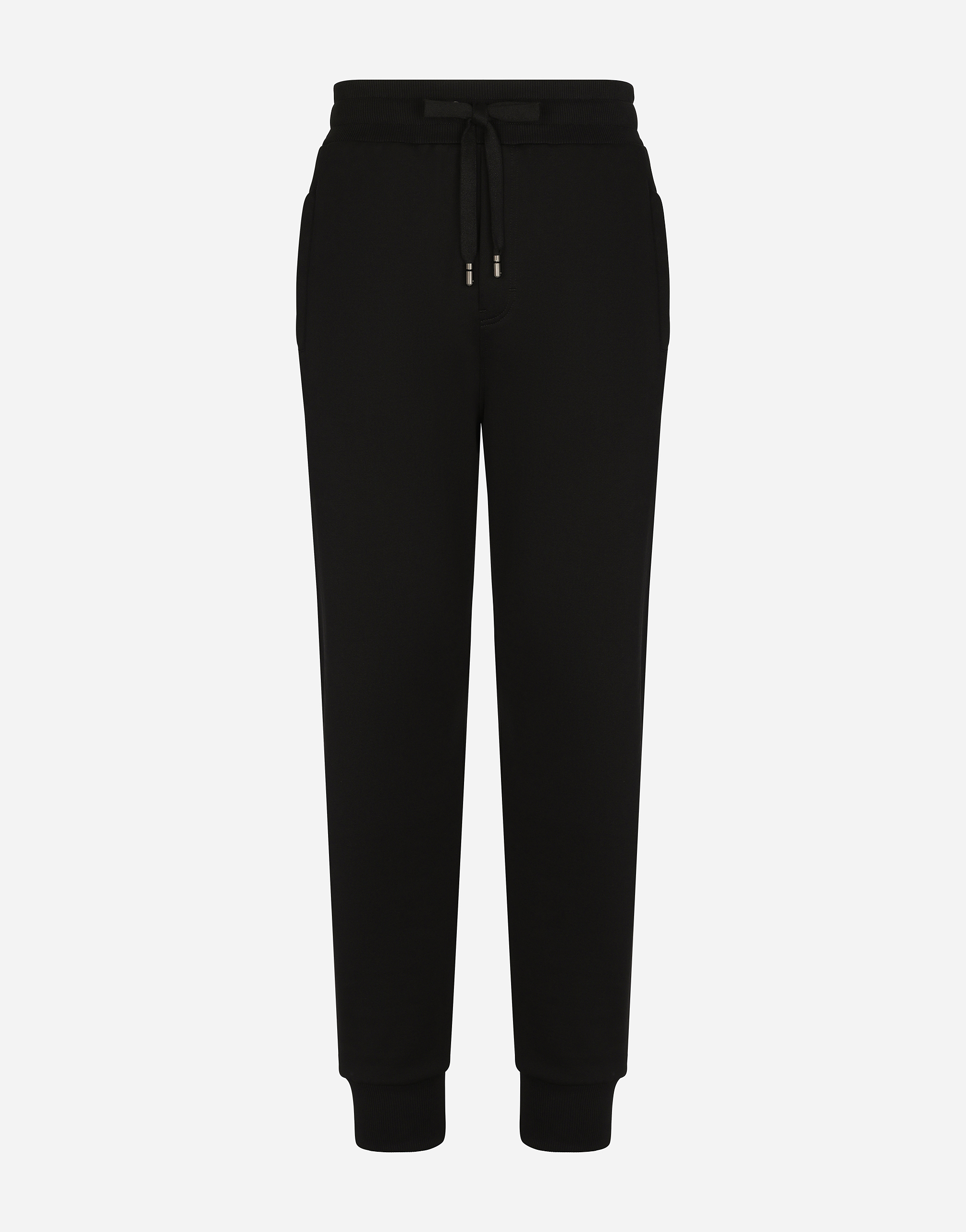Jersey jogging pants with DG print in Black
