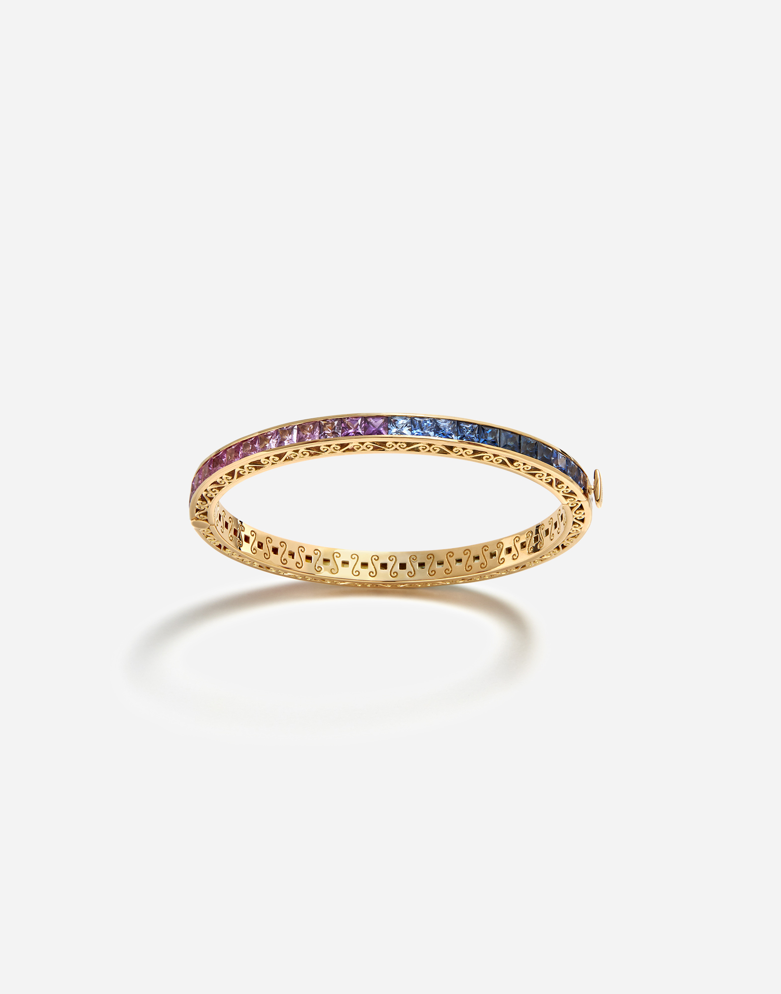 Multicolor sapphire bracelet in Gold