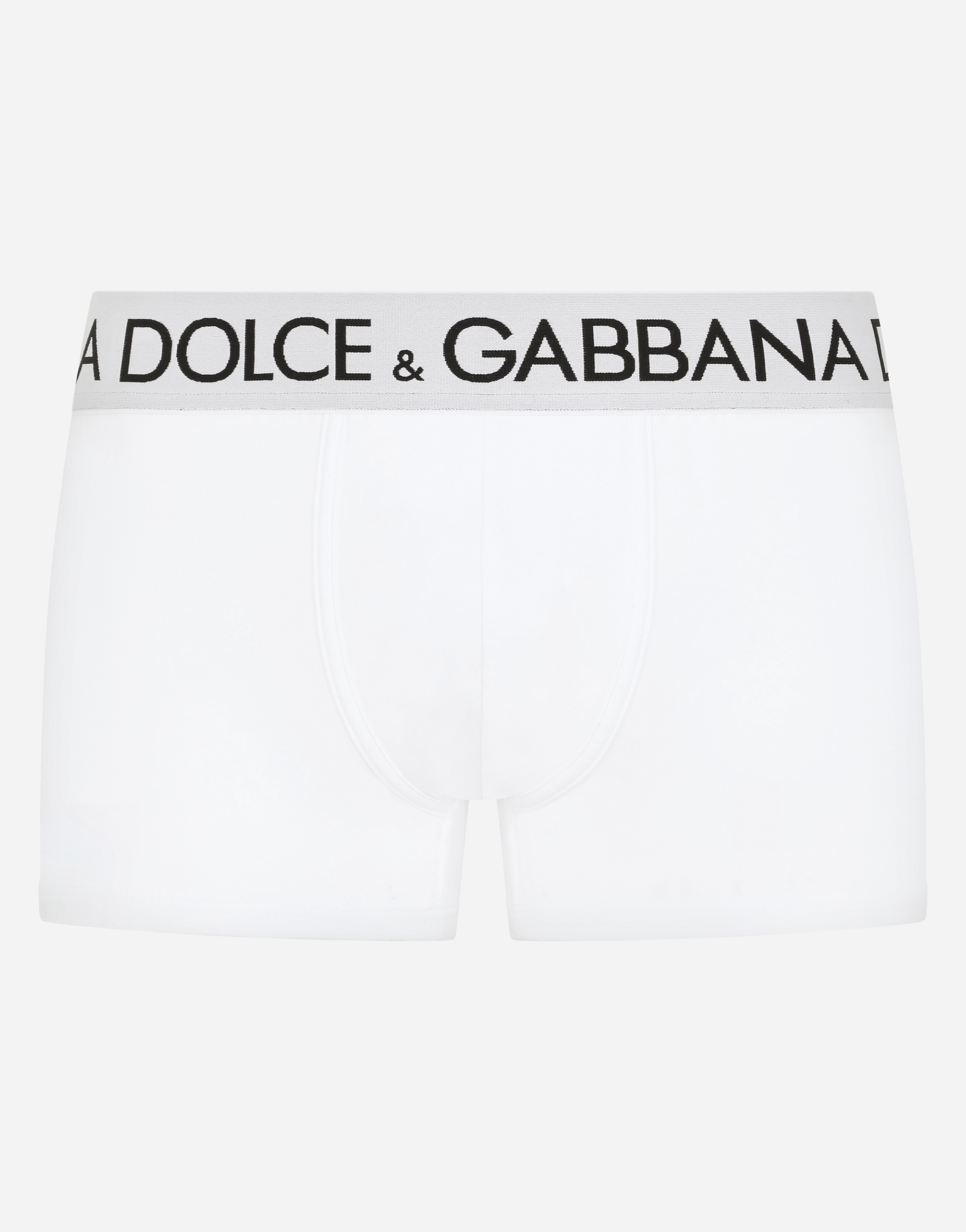 Two-way stretch cotton boxers in White