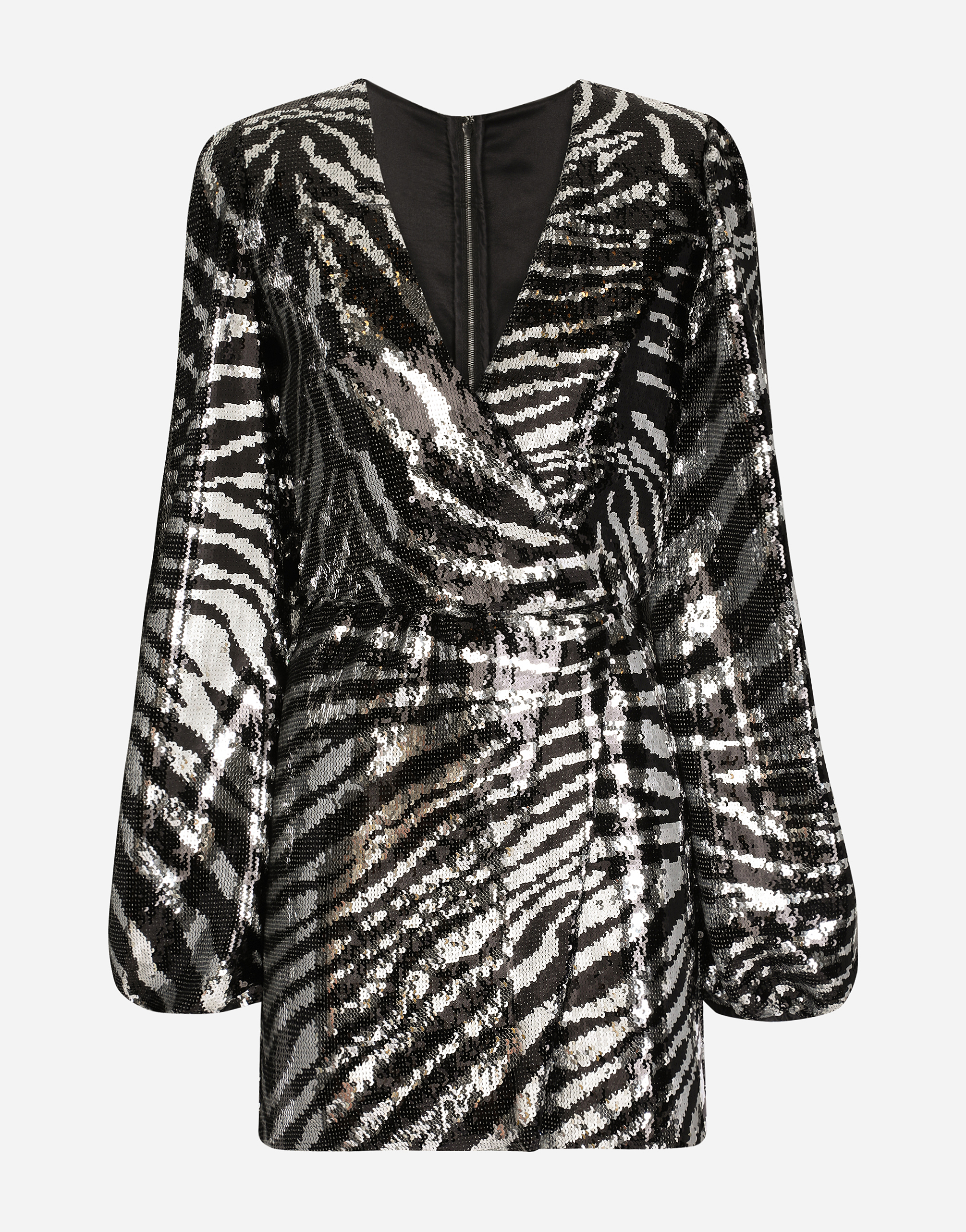 Dolce & Gabbana Short sequined wrap dress