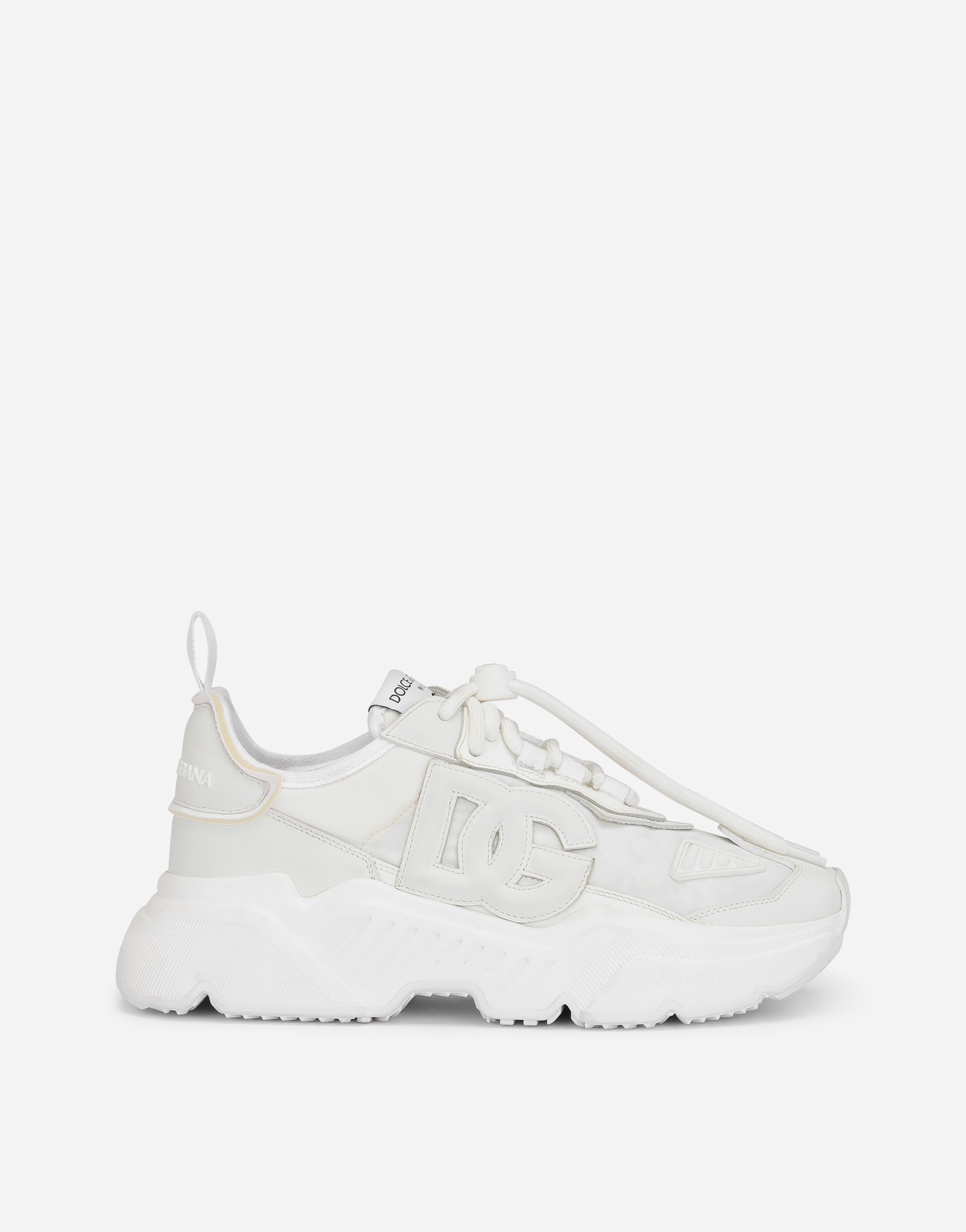Mixed-materials Daymaster sneakers in White