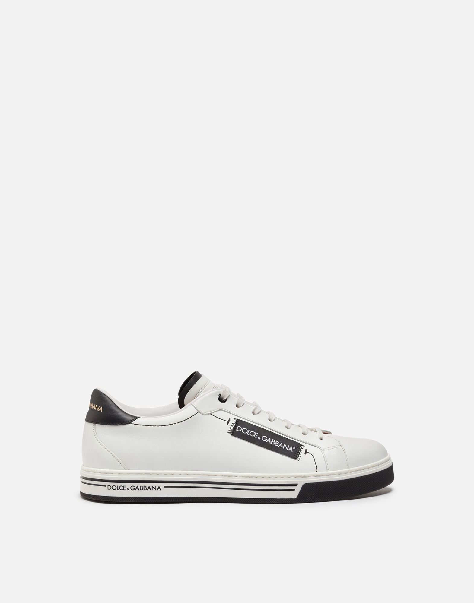 Roma sneakers in nappa calfskin in White/Black