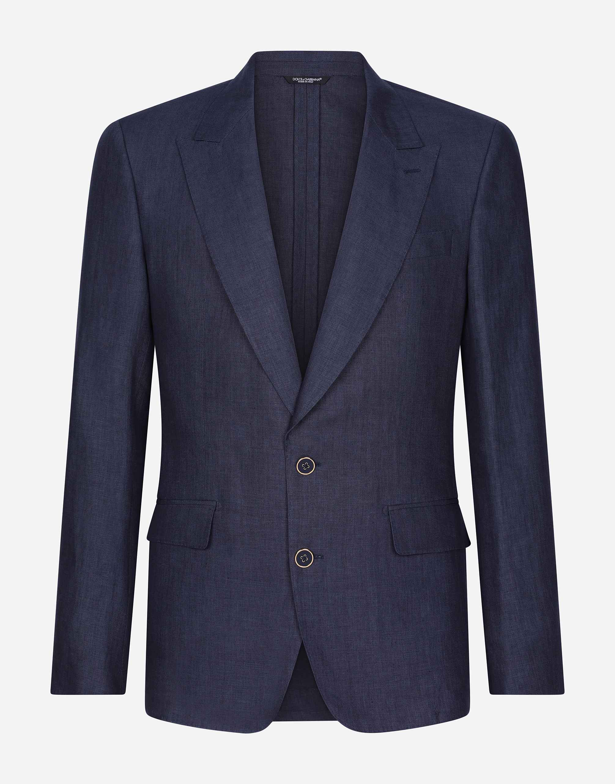 Linen Sicilia-fit jacket in Blue