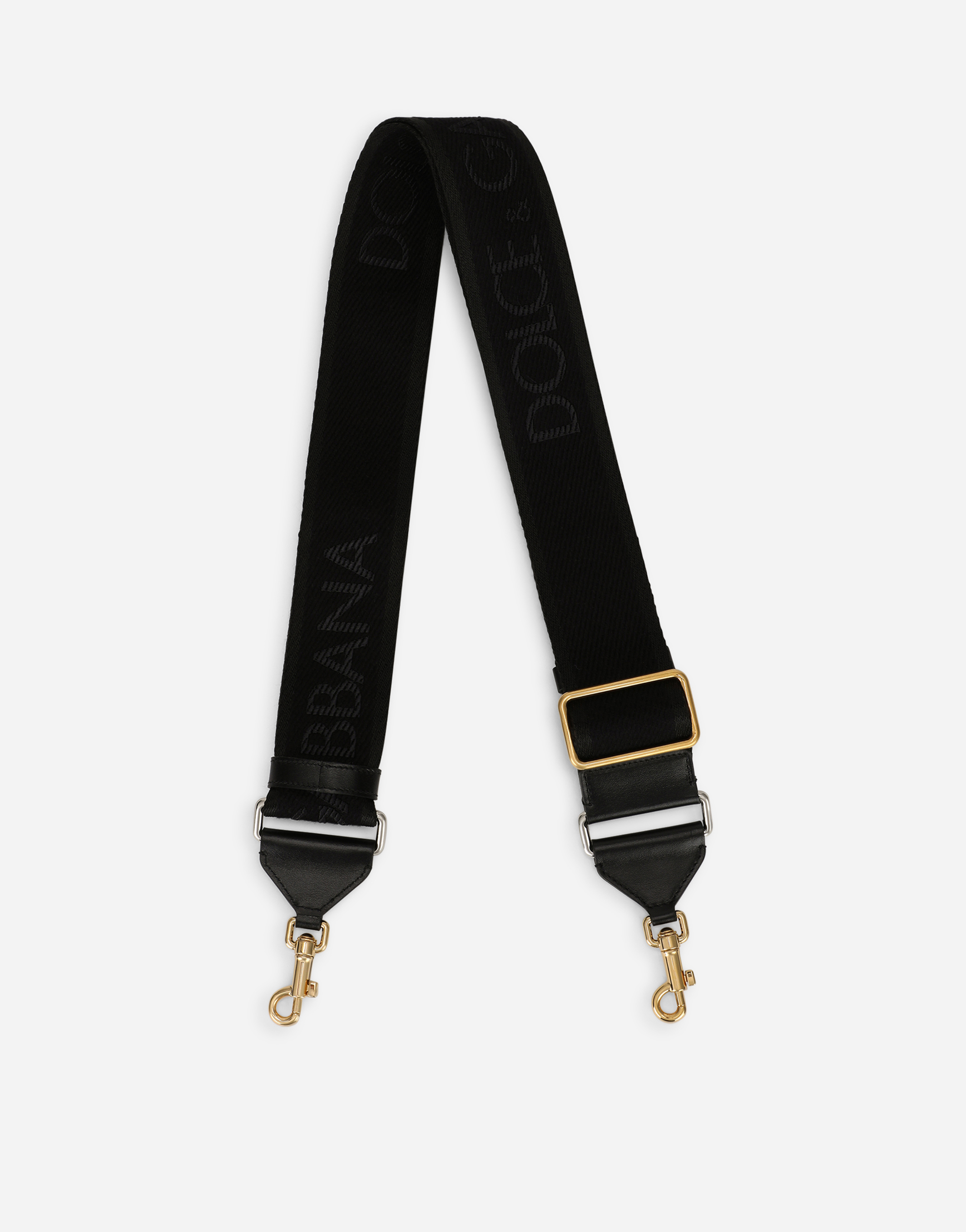 Tape strap with Dolce&Gabbana logo in Black