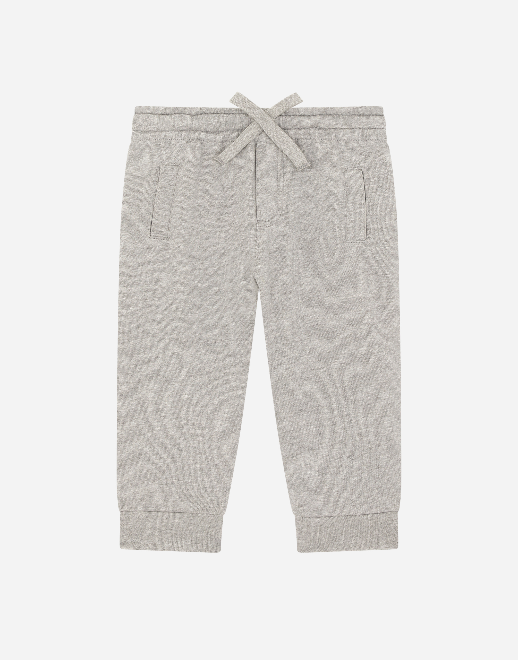 Jersey jogging pants with DG logo print in Grey