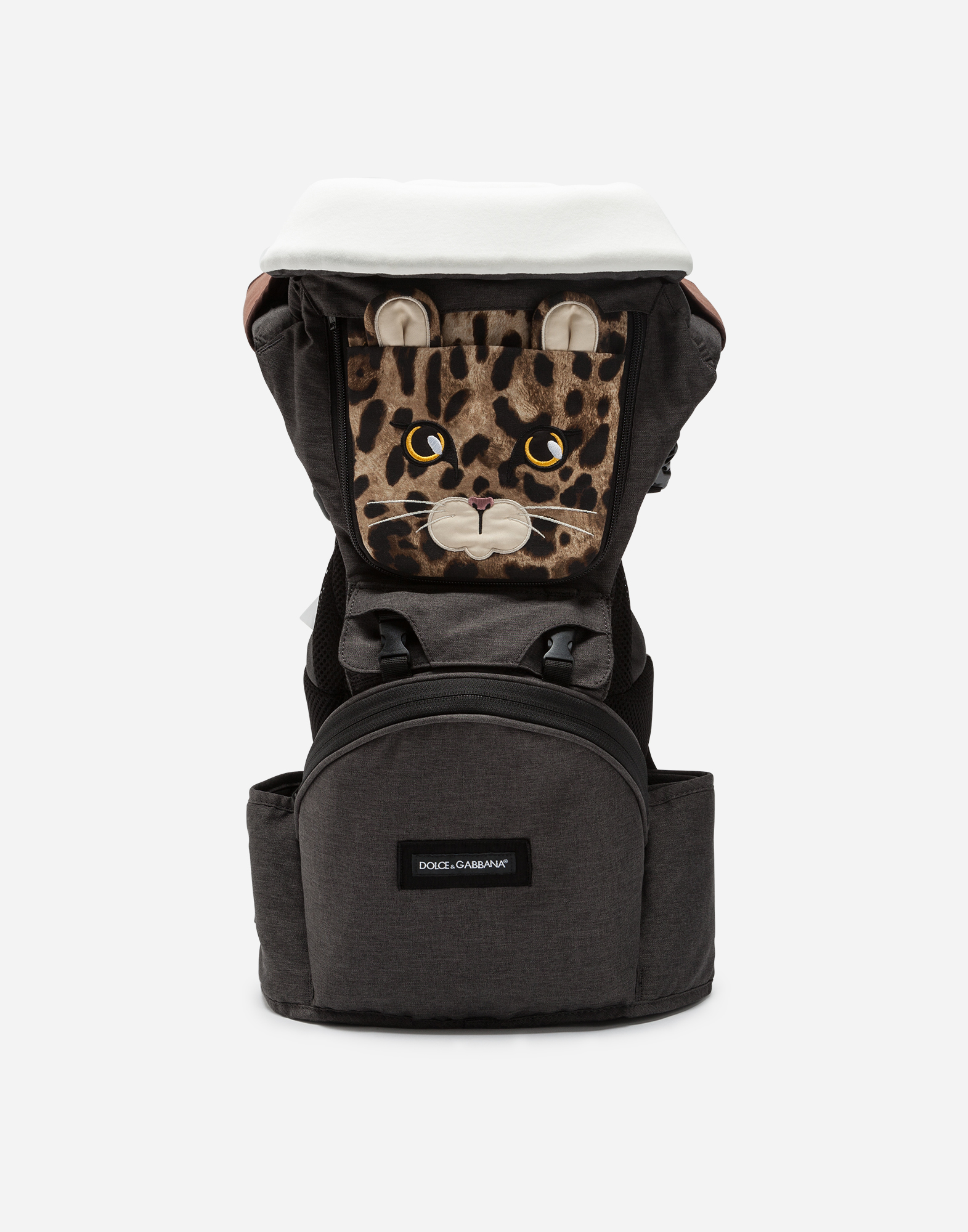 Dolce & Gabbana Leopard Baby Carrier In Multicolor