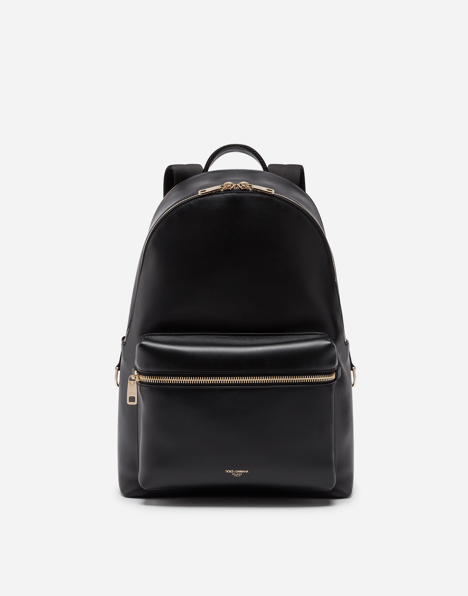 Calfskin vulcano backpack in Black