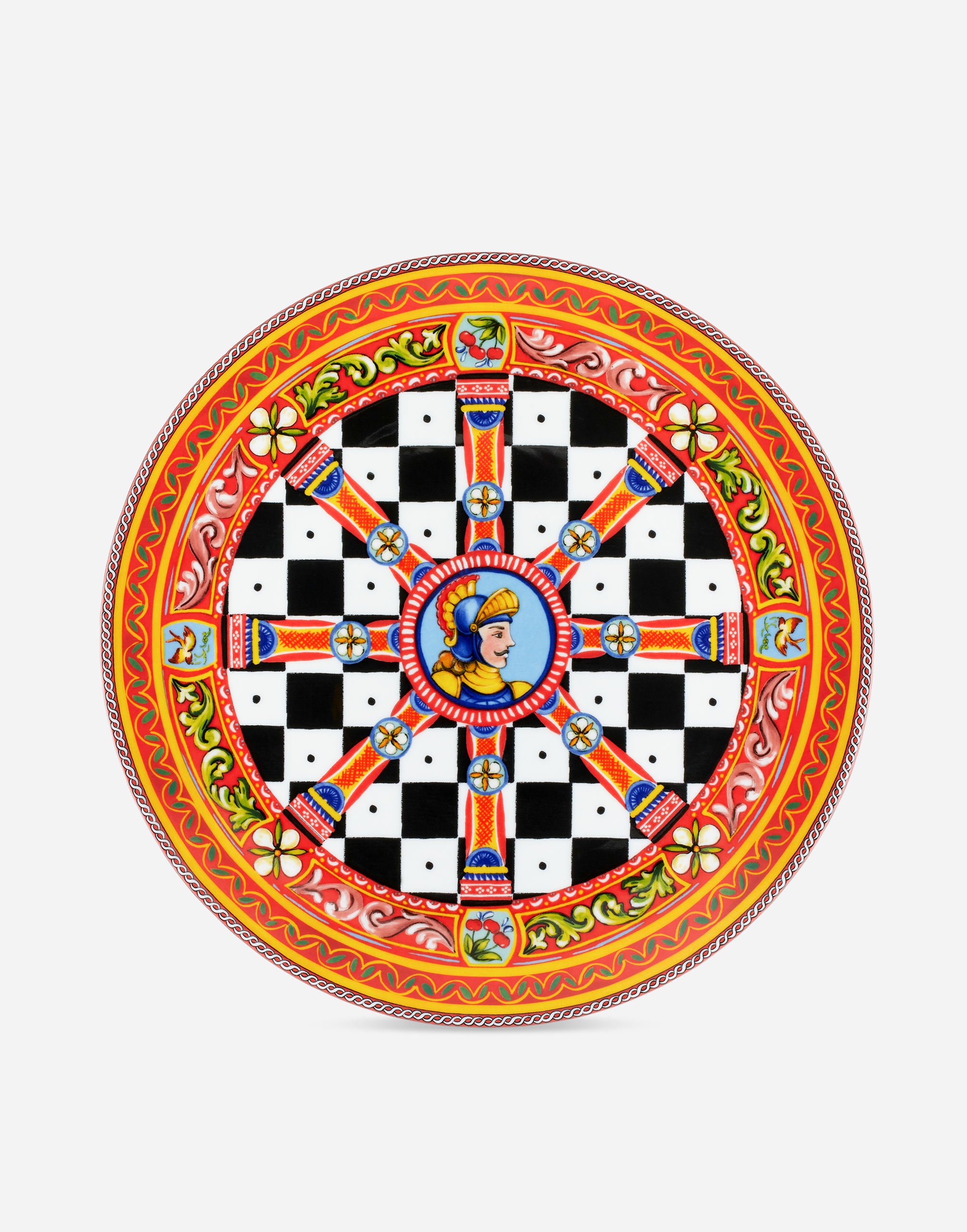 Porcelain Charger Plate in Multicolor