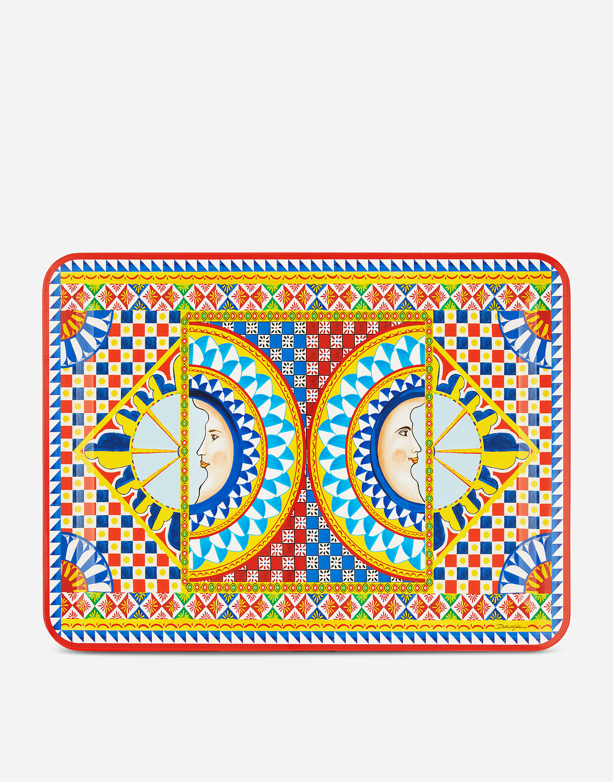 Wooden Tray large in Multicolor