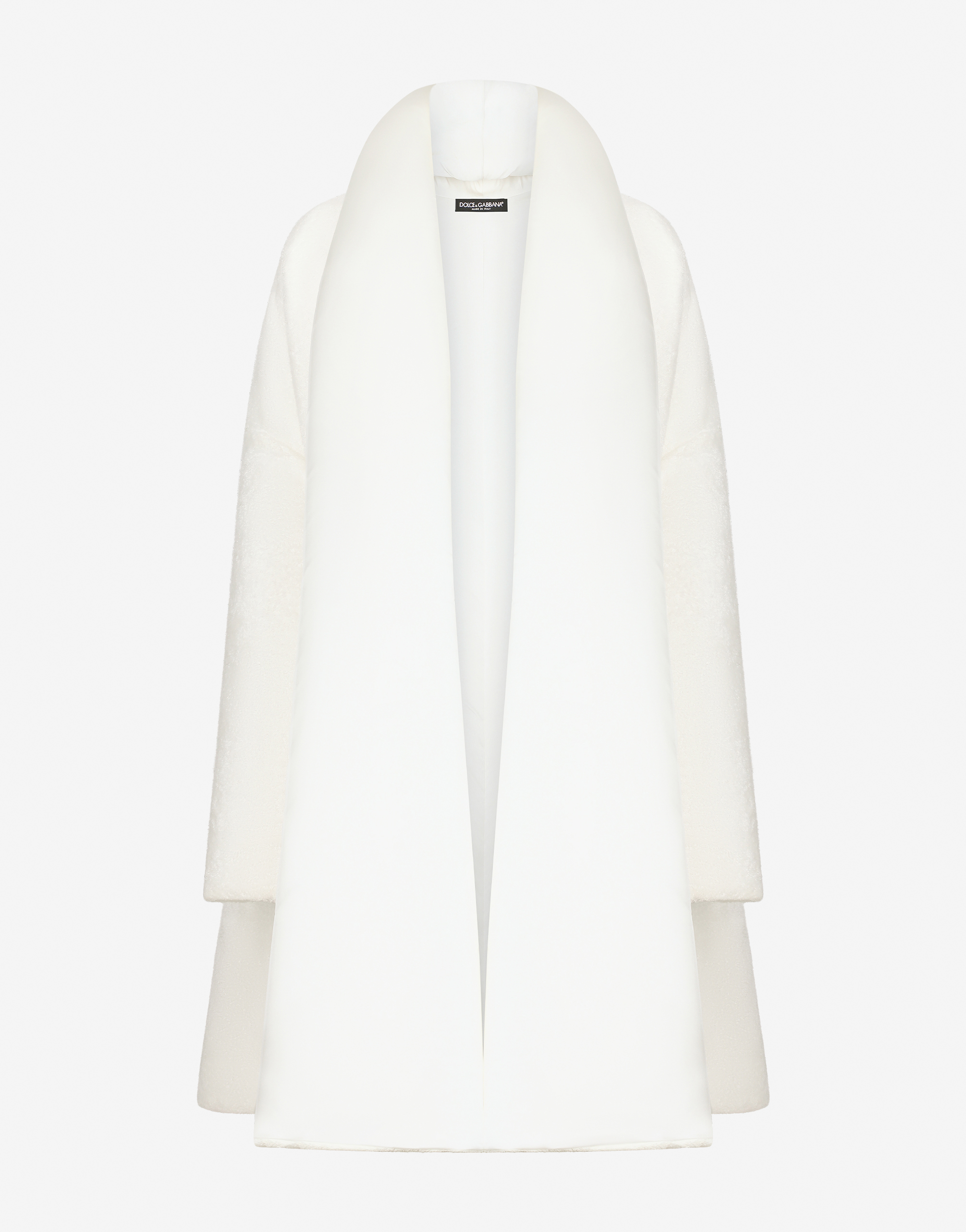KIM DOLCE&GABBANA Terrycloth coat in White