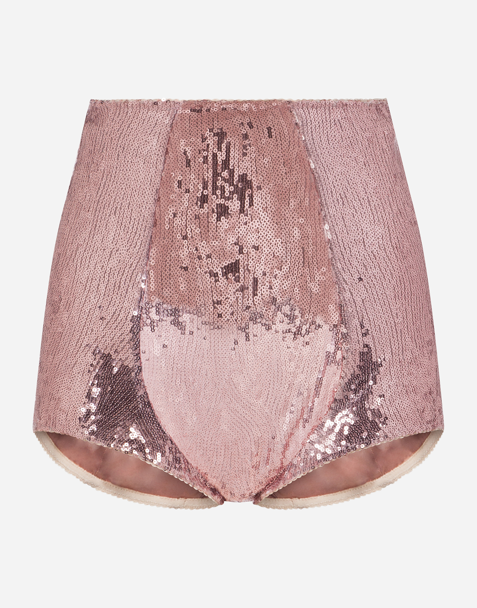 Sequined high-waisted panties in Pink