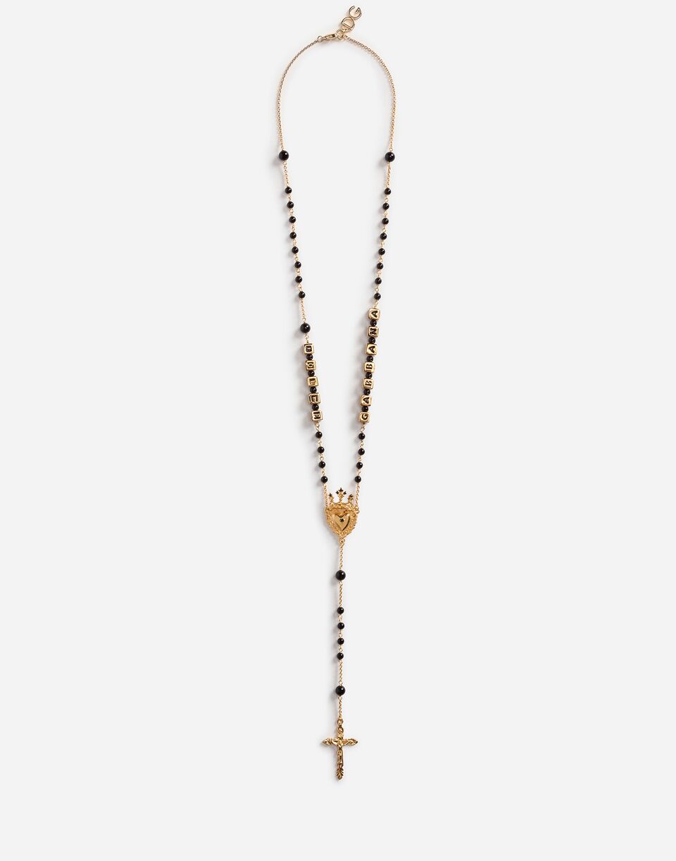 Rosary necklace in Gold