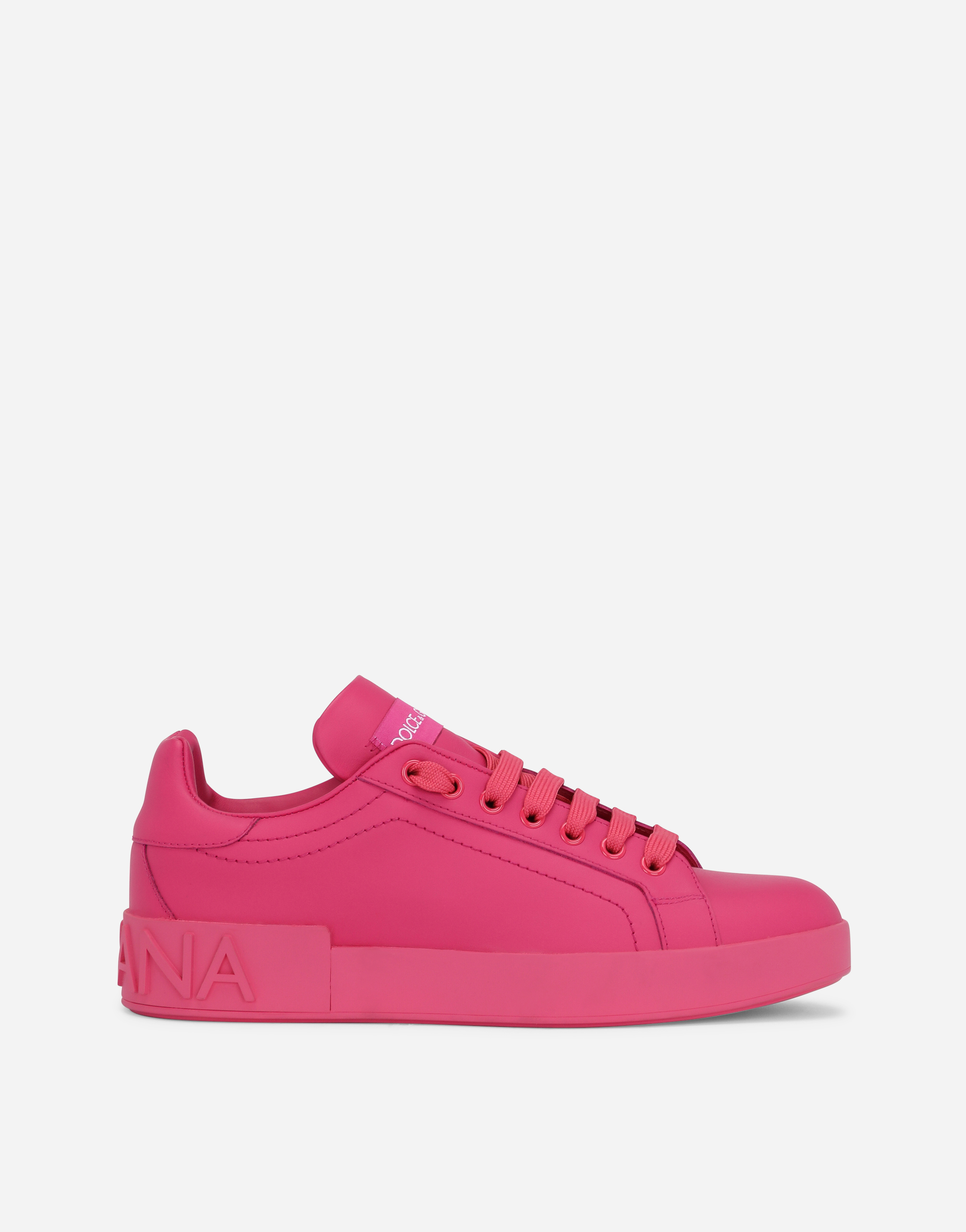 Calfskin Portofino sneakers in Pink