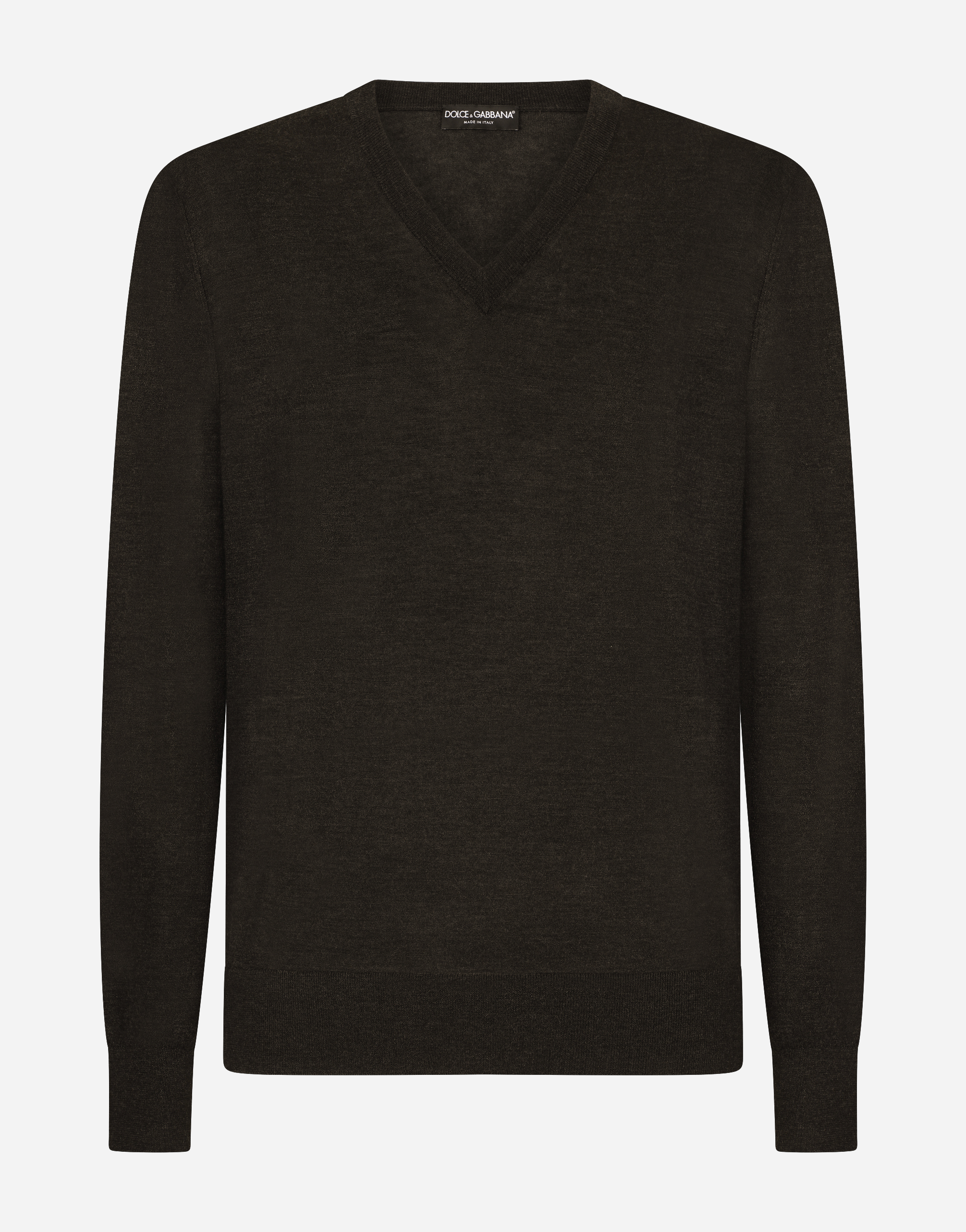 Cashmere v-neck sweater in Grey