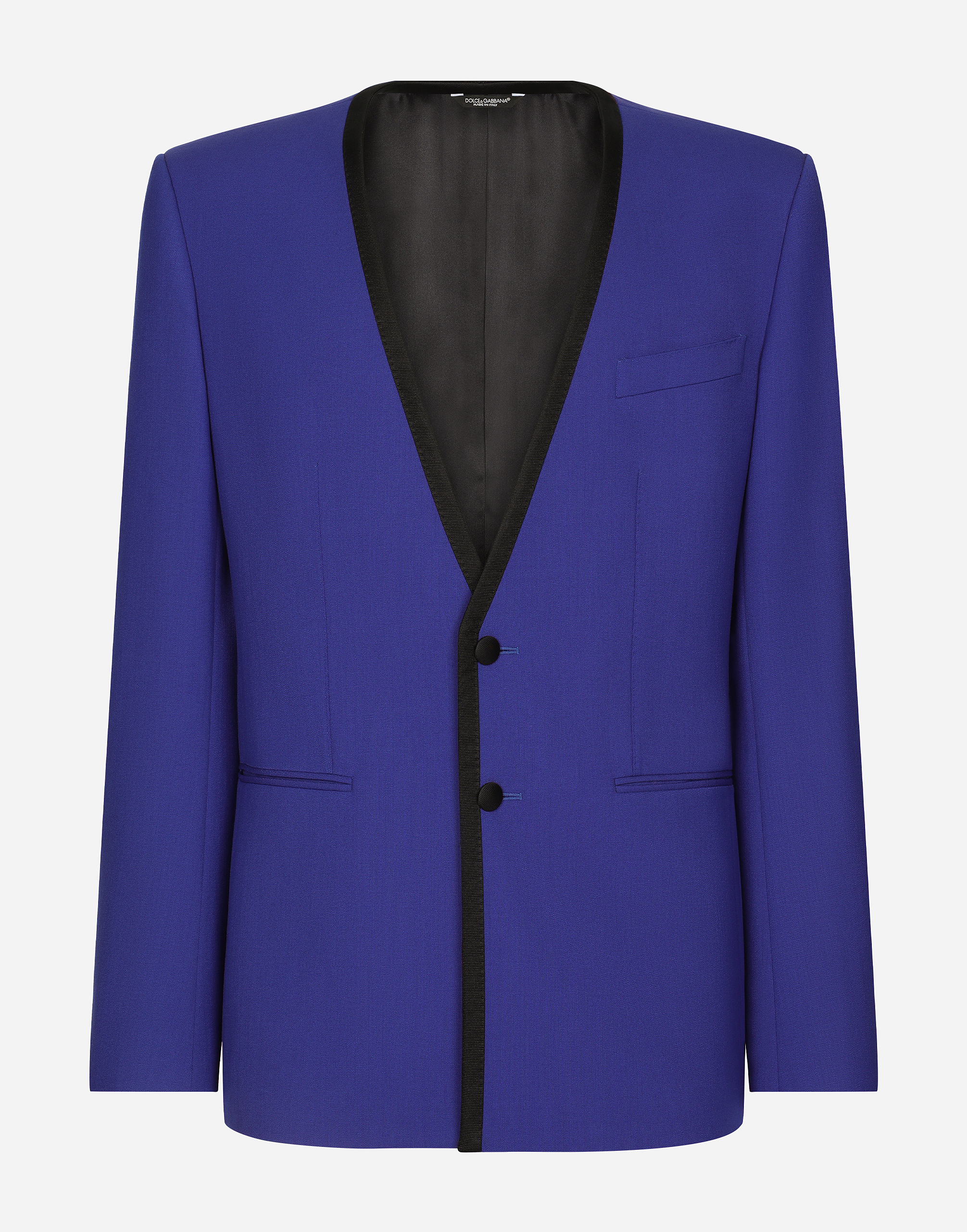 Stretch wool Sicilia-fit jacket in Blue