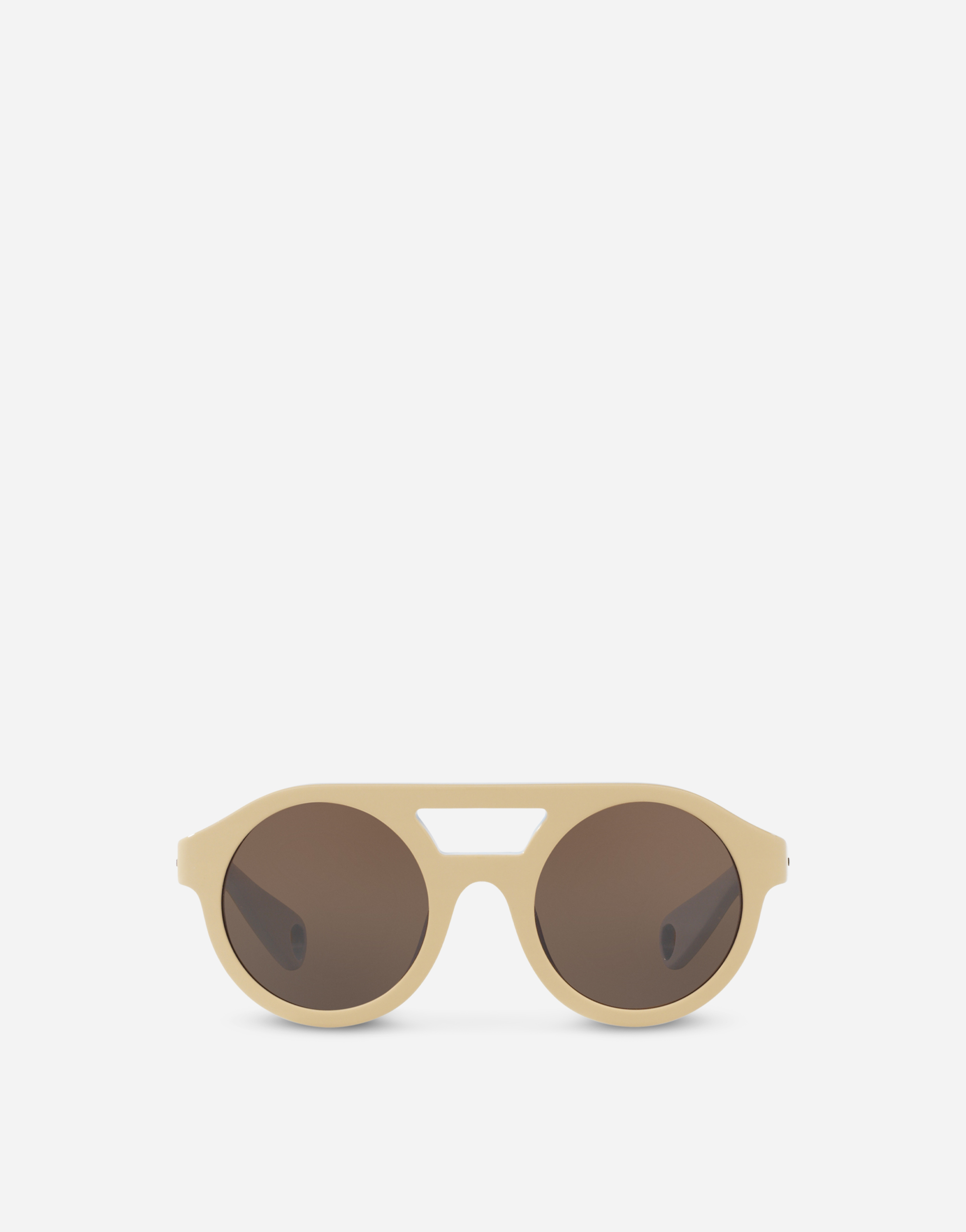 Mimmo sunglasses in Beige and Light Blue