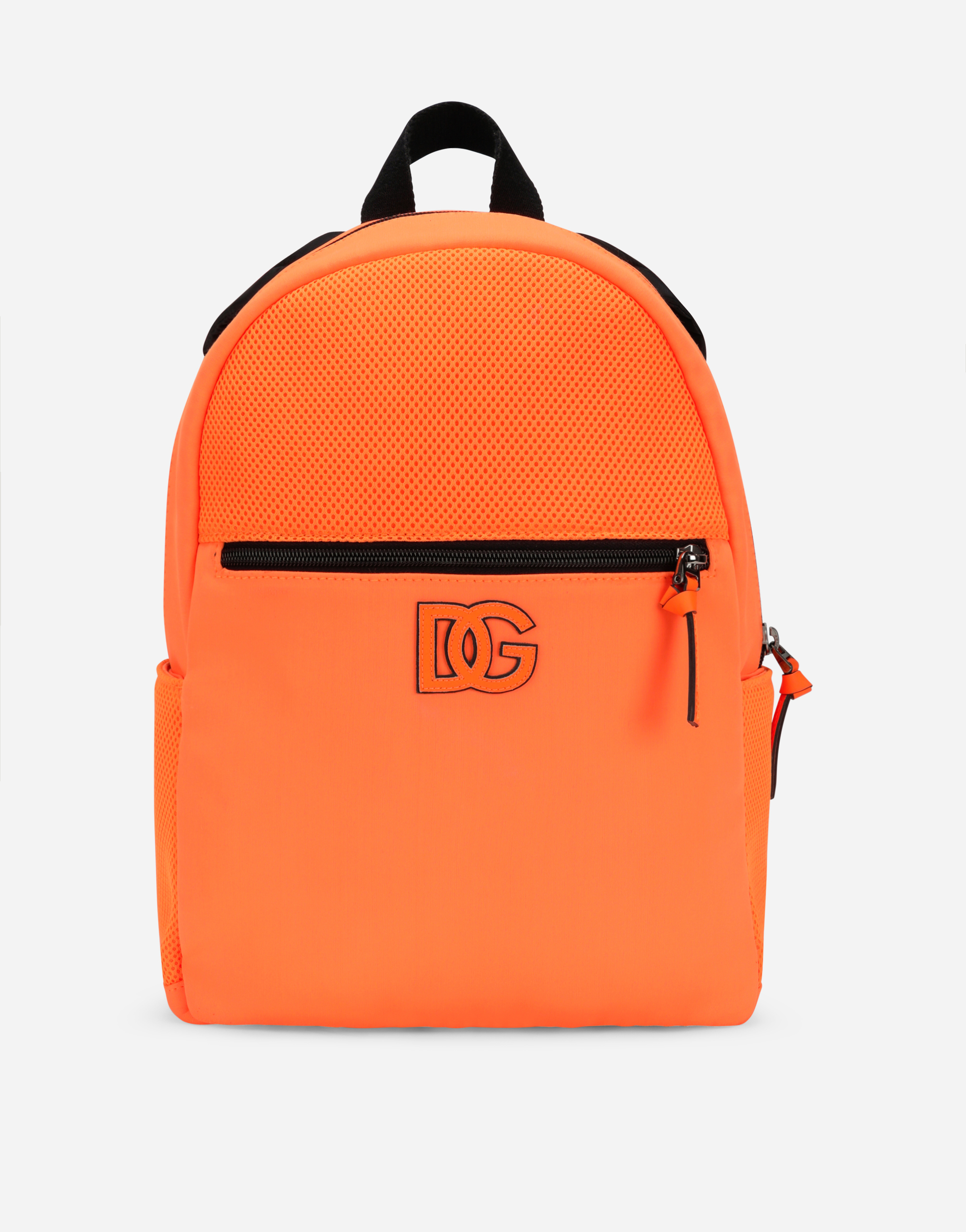Nylon backpack with DG logo in Orange