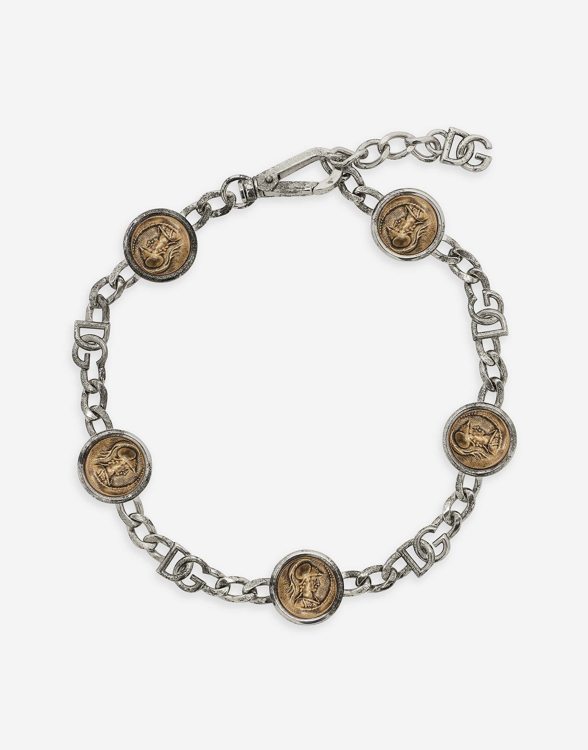 Necklace with coins and DG logo in Multicolor