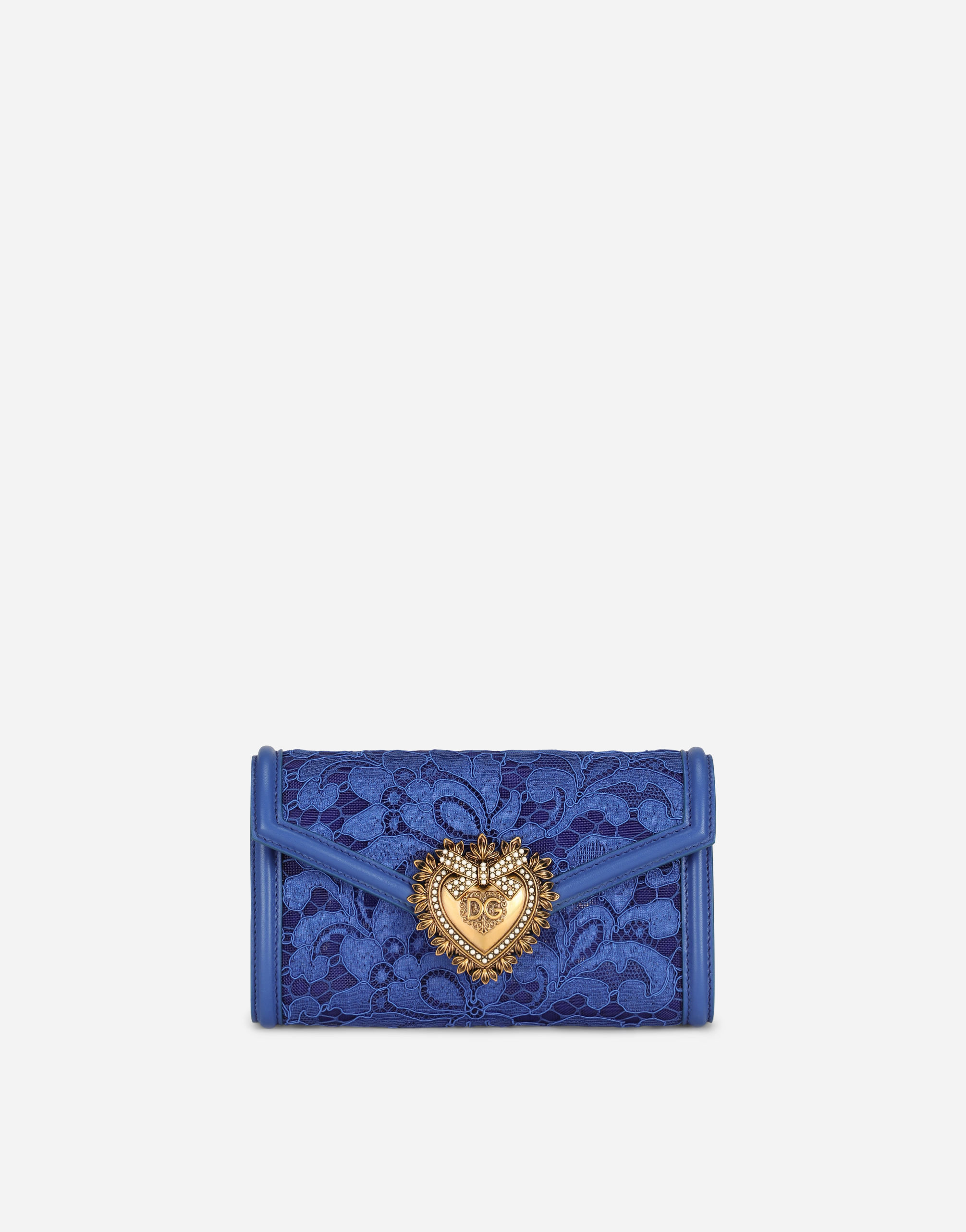 Lace Devotion mini bag in Blue