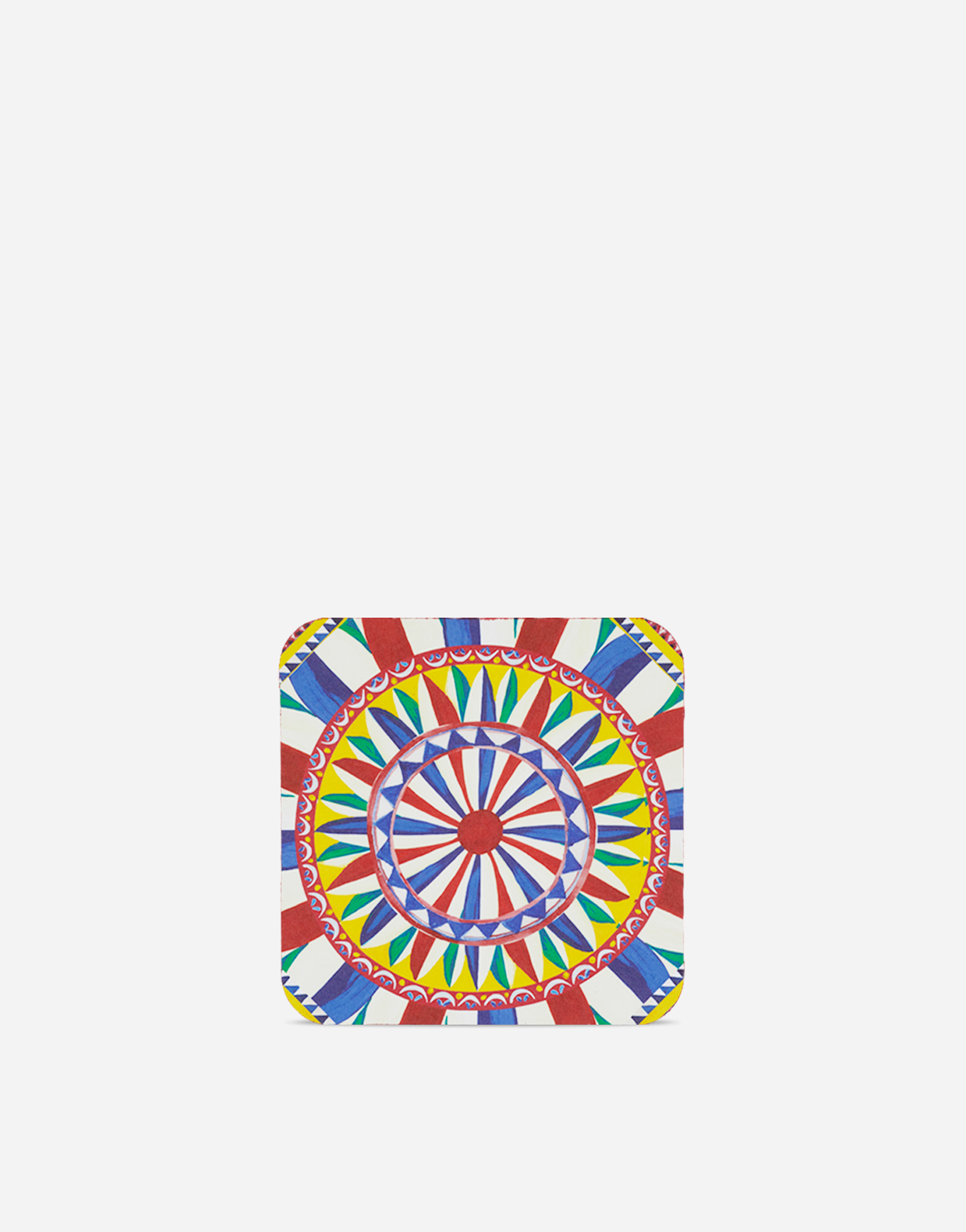 Set of 12 Coasters in Multicolor