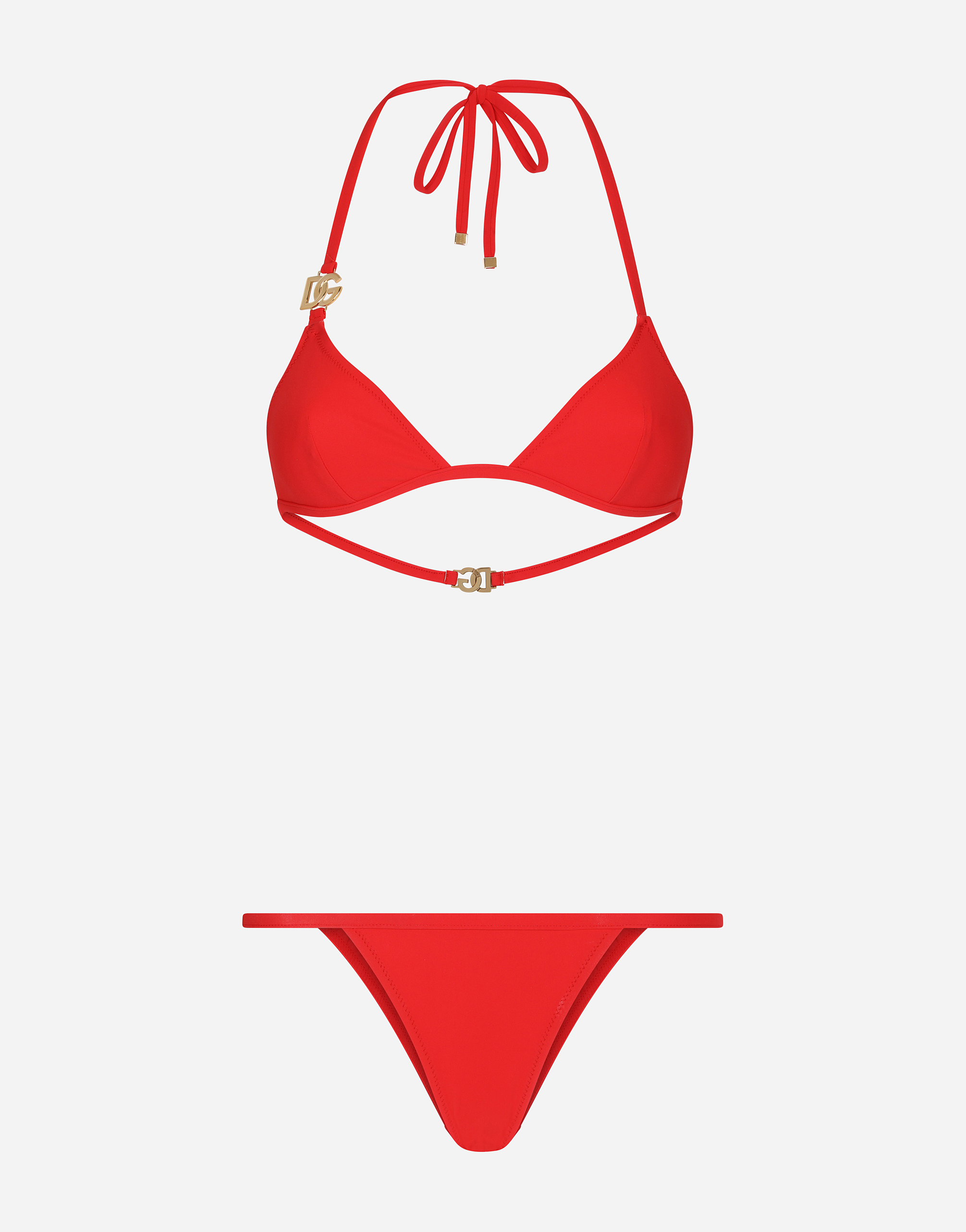 Triangle bikini with DG logo in Orange