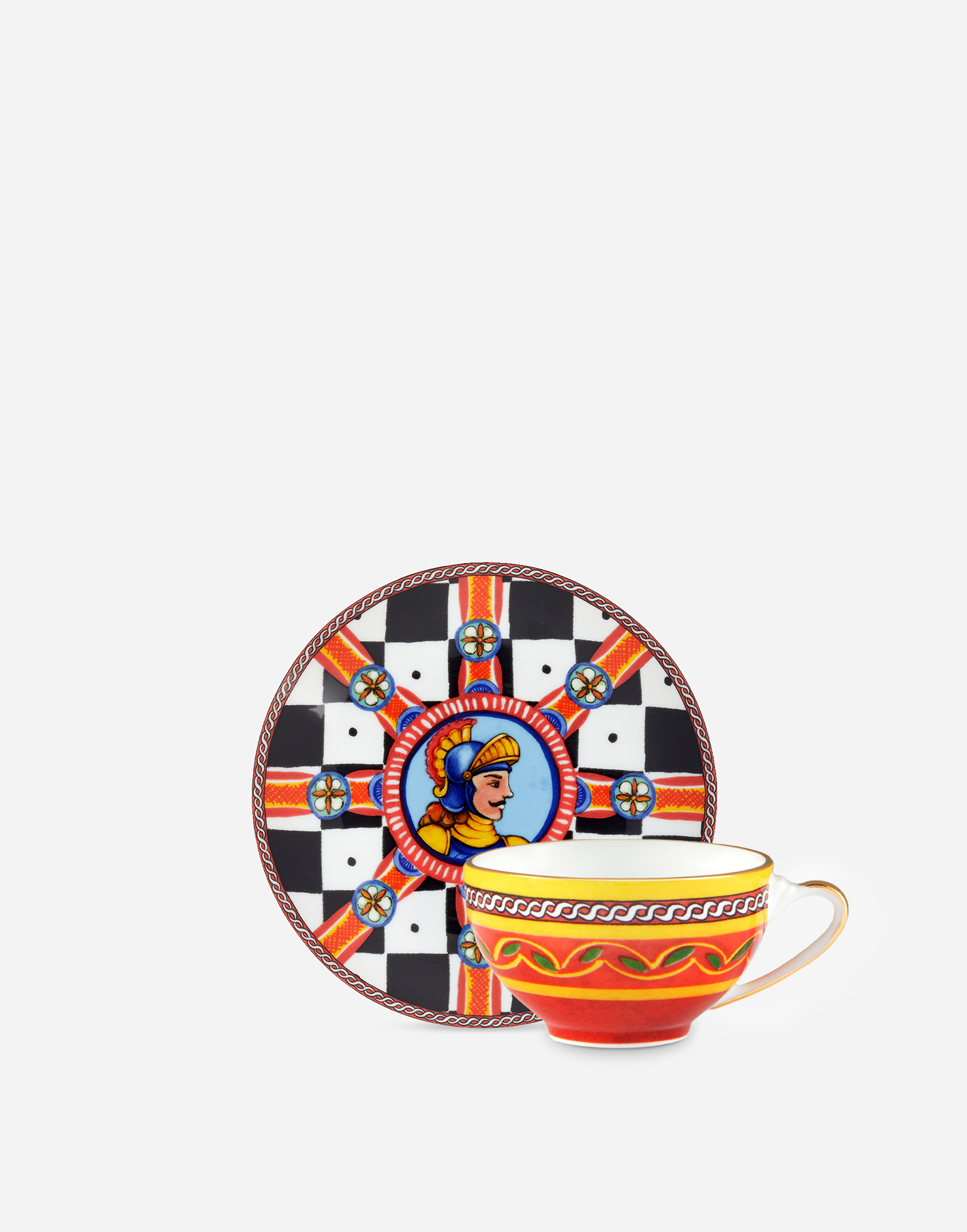 Porcelain Espresso Set in Multicolor