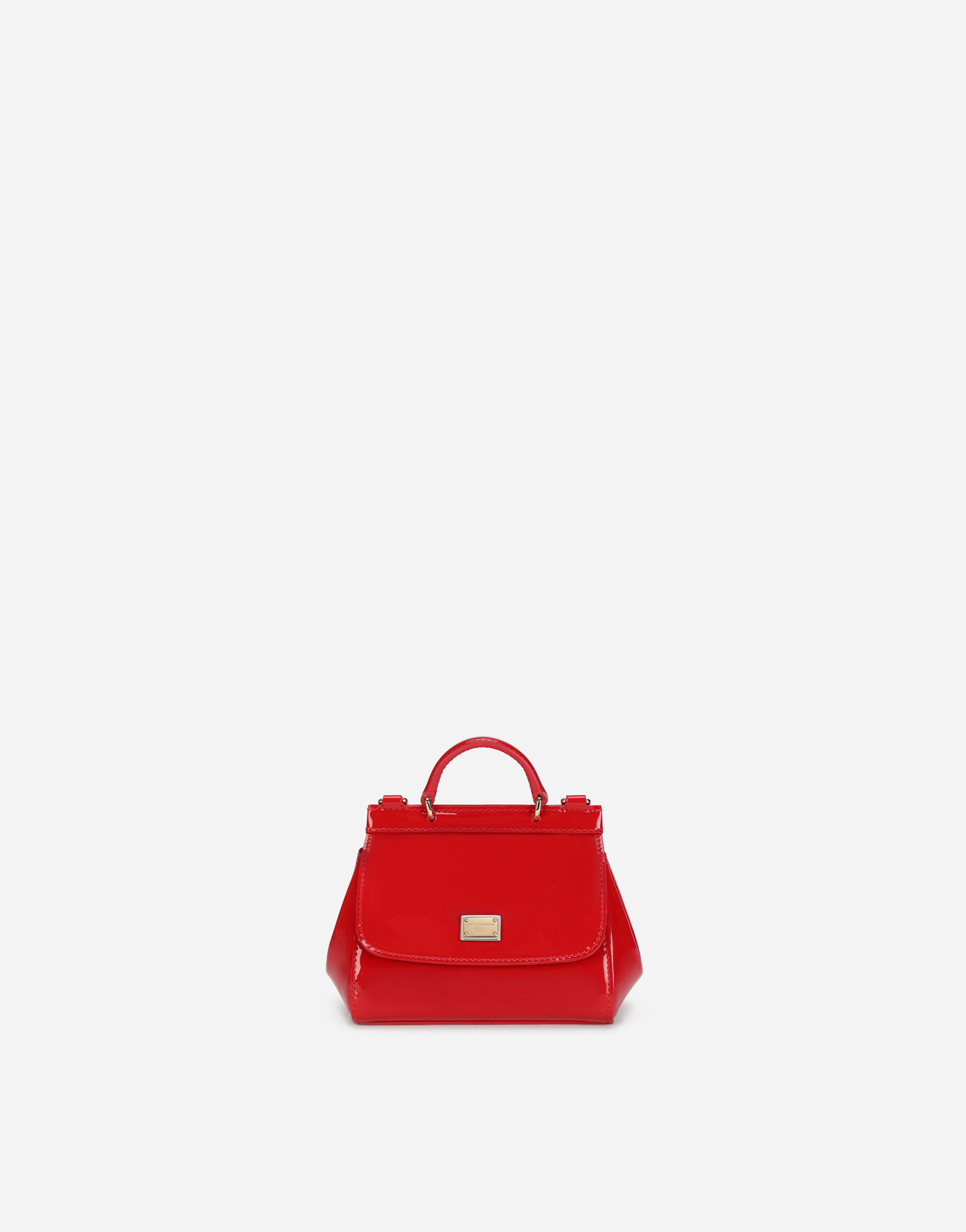 Patent leather mini Sicily bag in Red