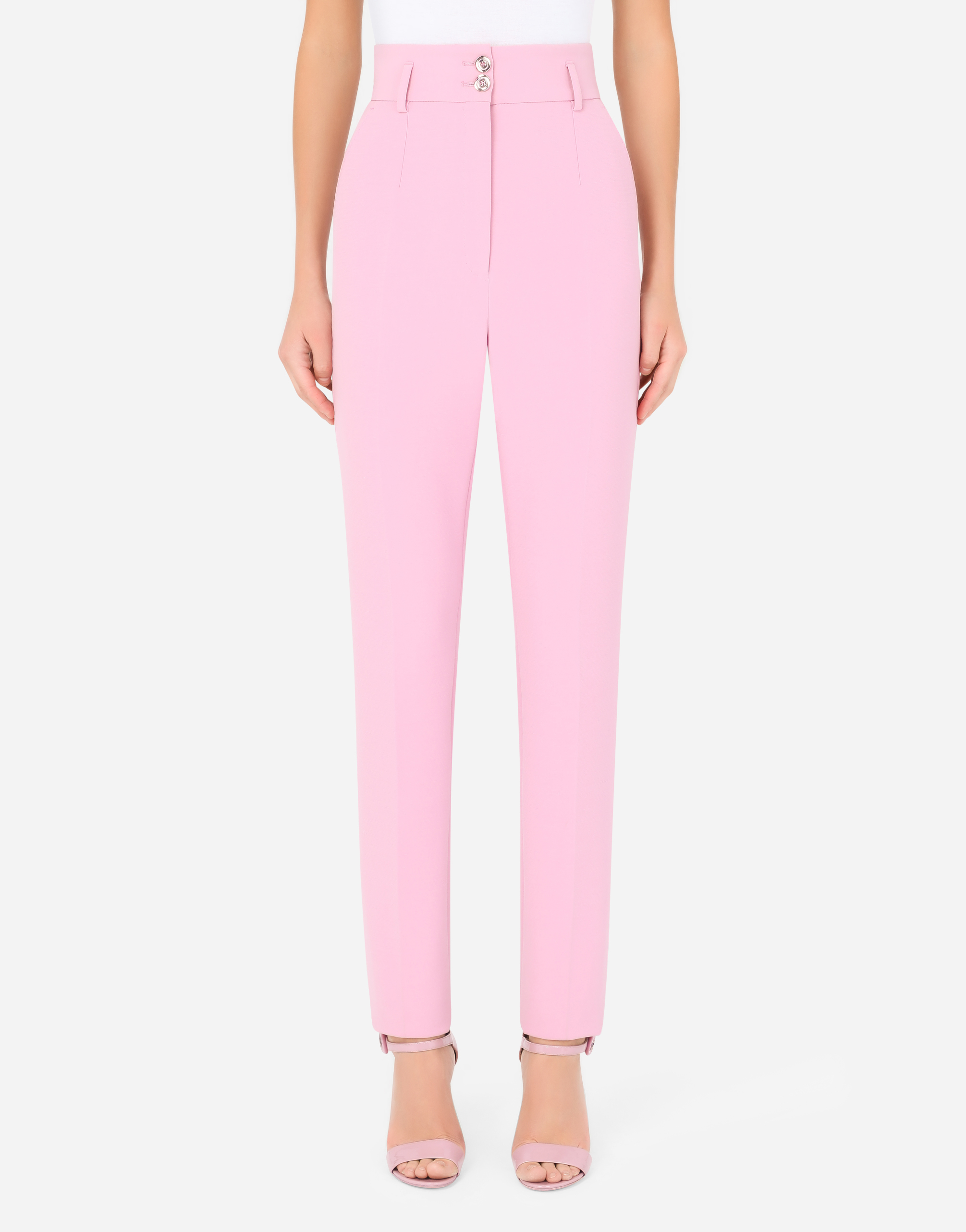 Technical twill pants in Pink