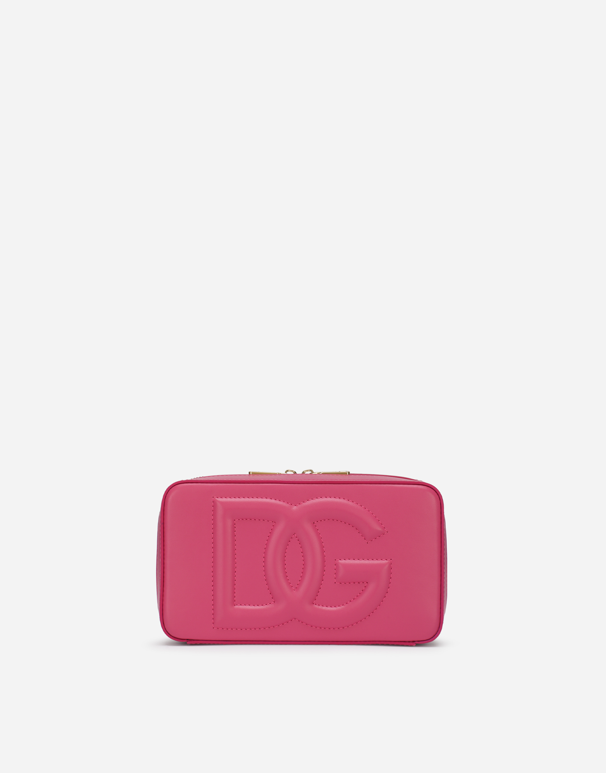 Small calfskin DG Logo camera bag in Lilac