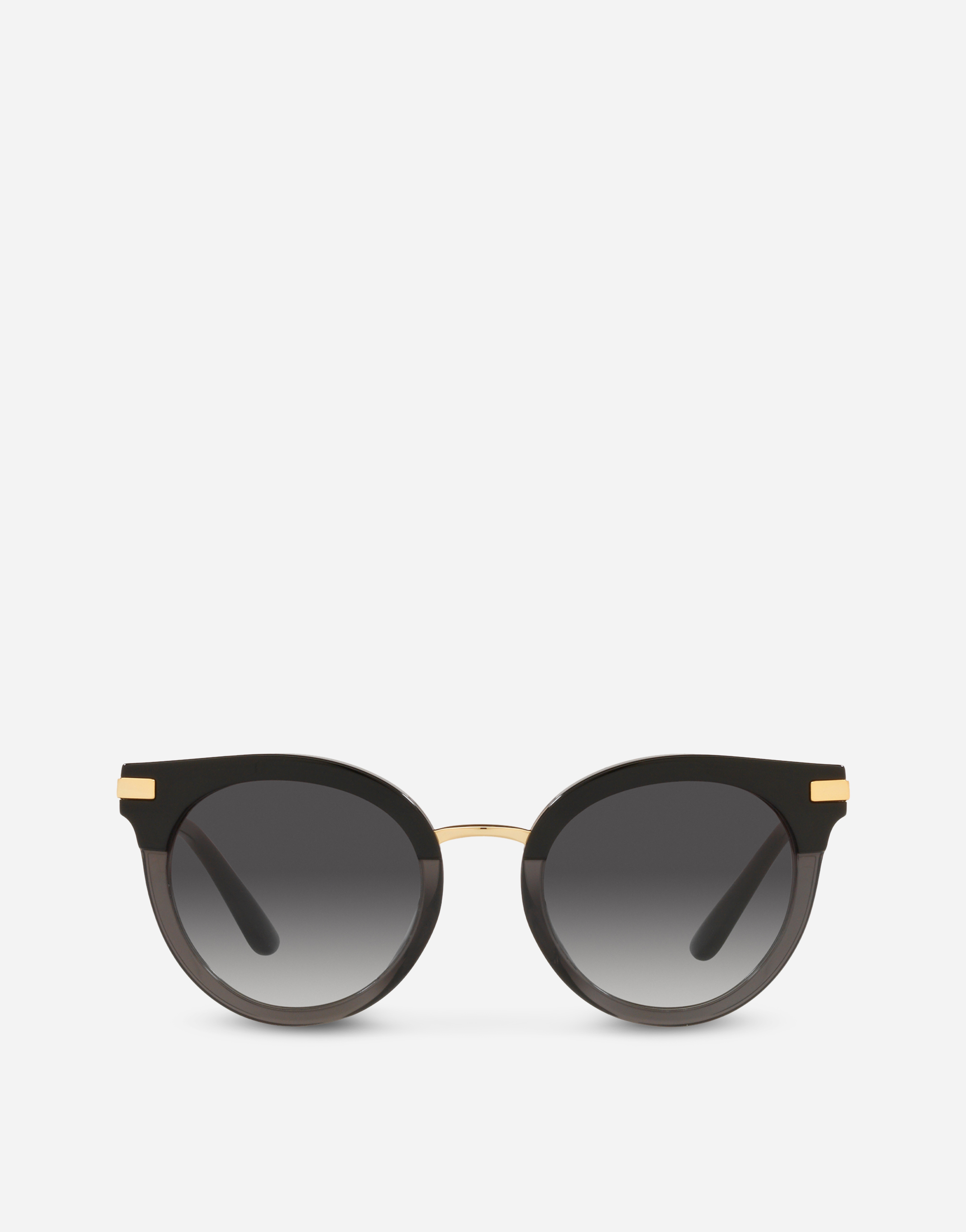 Half print sunglasses in Black