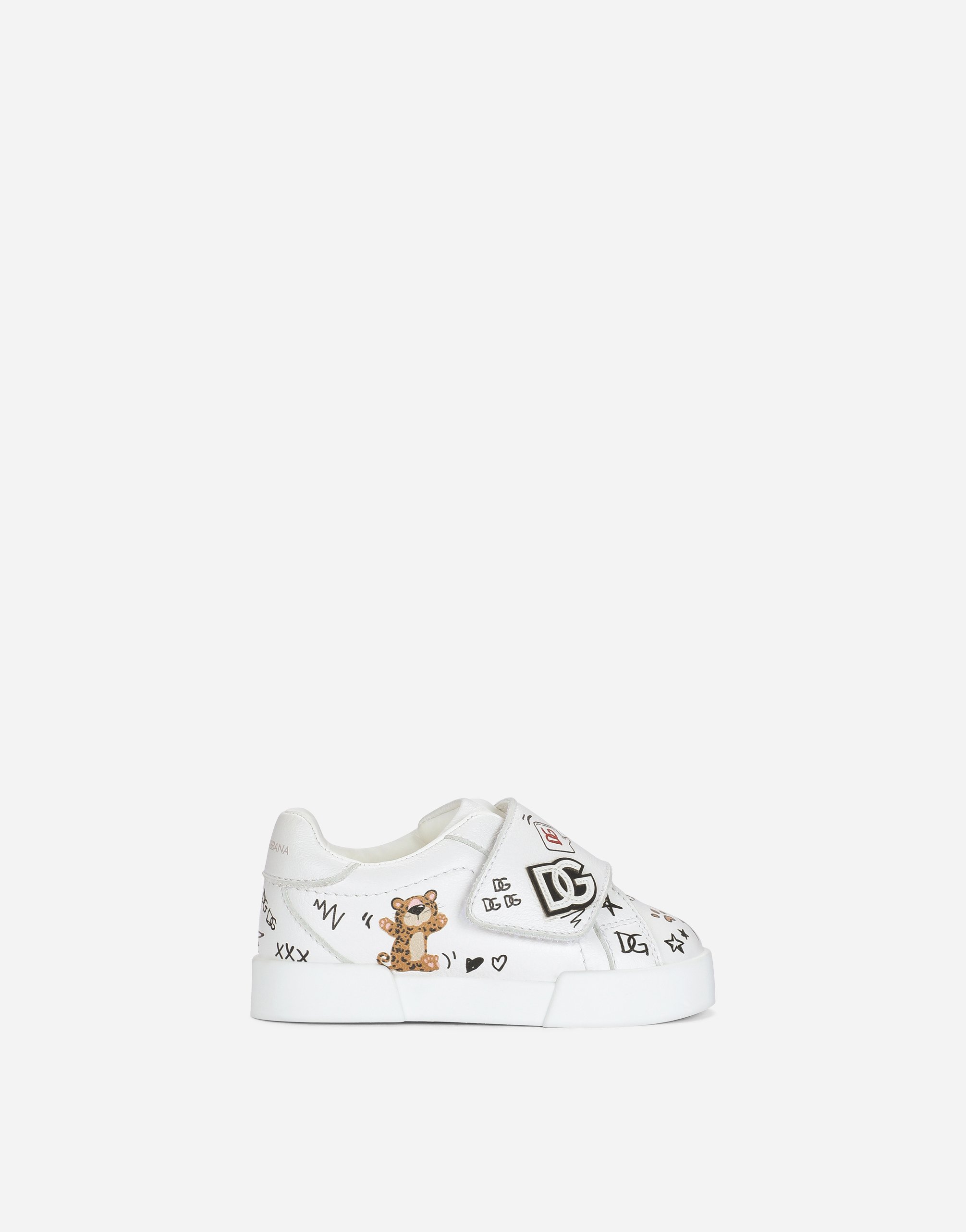 First steps Portofino Light sneakers with baby leopard print in Multicolor